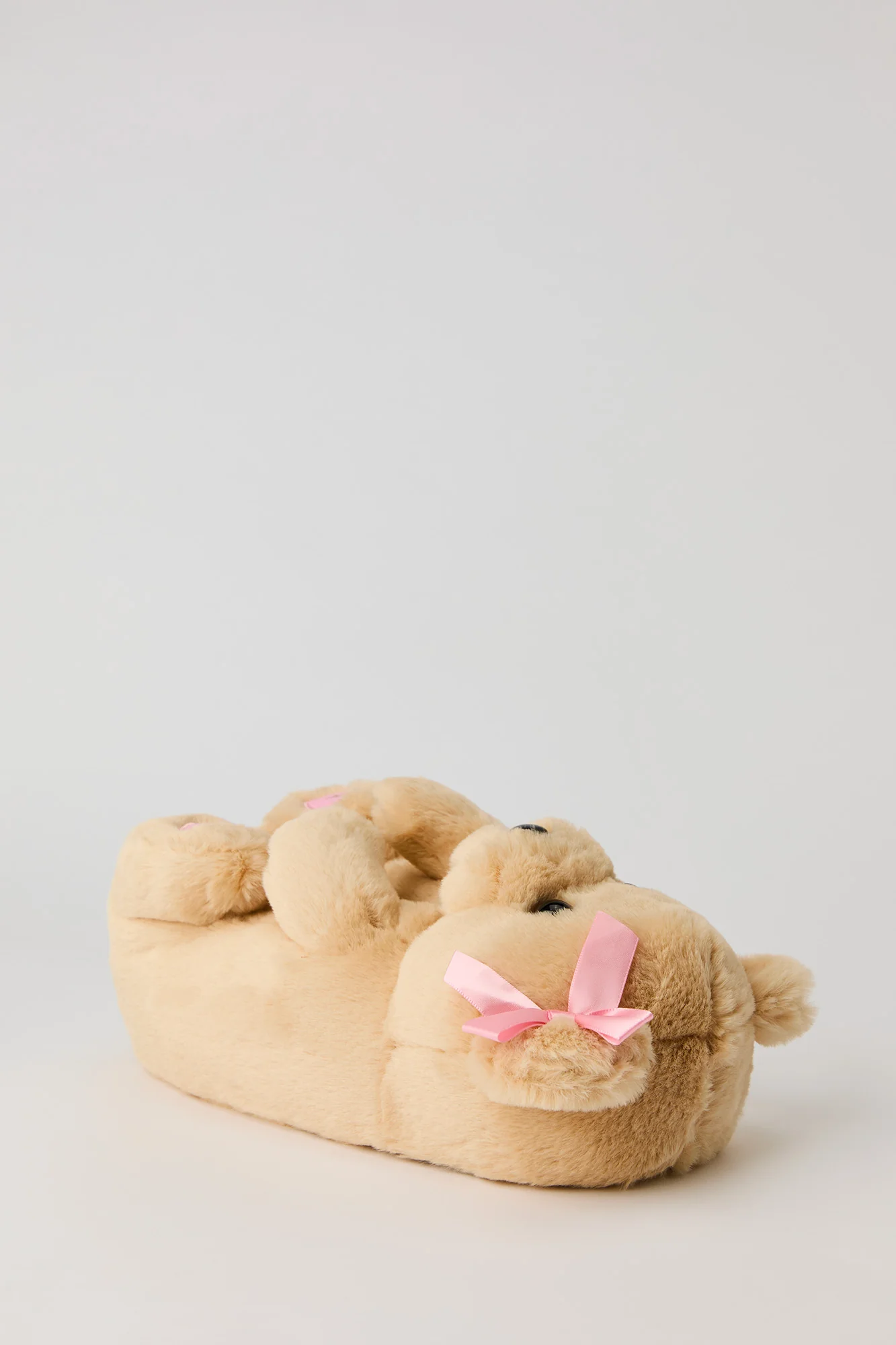 Faux Fur 3D Bear Slipper - Image 6