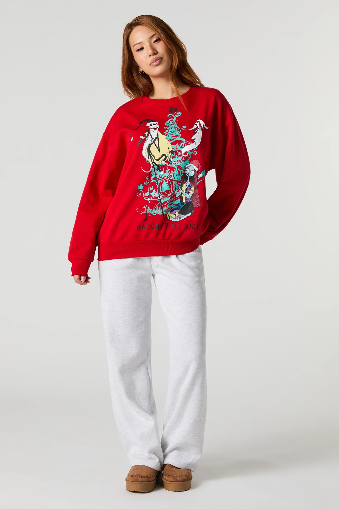 Nightmare Before Christmas Graphic Fleece Sweatshirt - Image 3