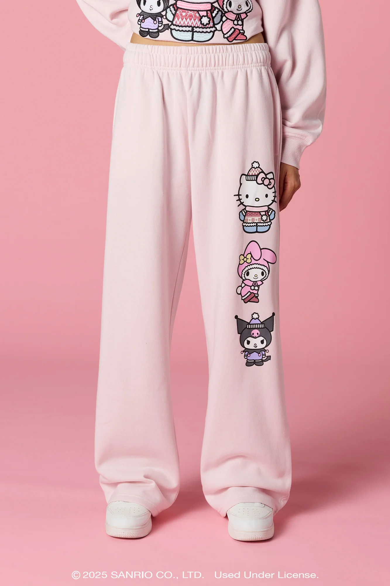 Hello Kitty® and Friends Holiday Graphic Wide Leg Sweatpant - Image 2