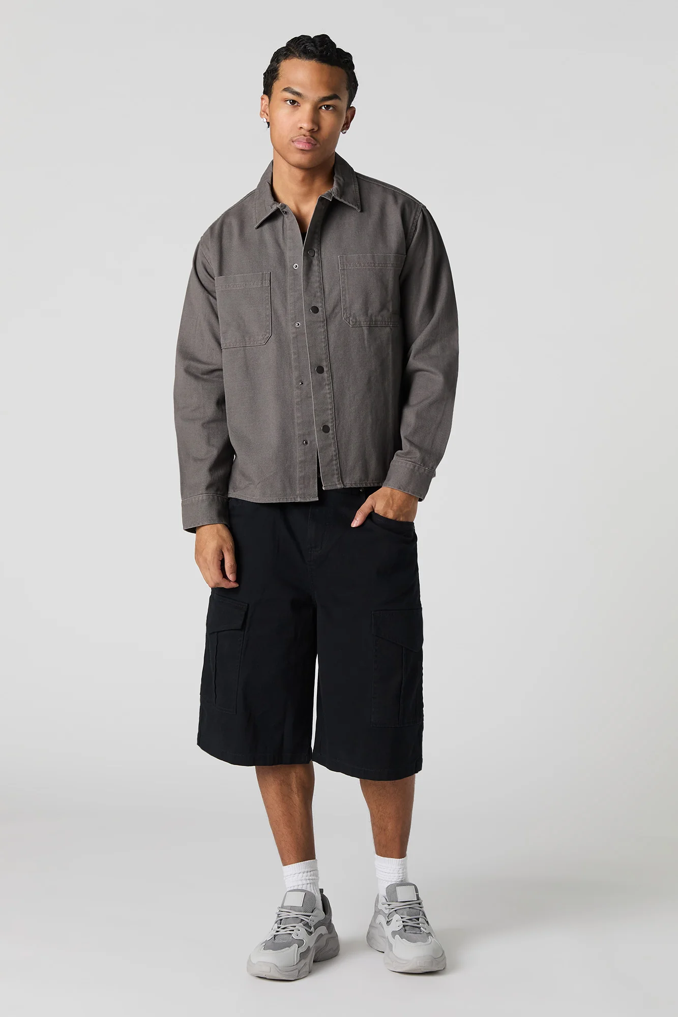 Boxy Denim Trucker Jacket - Image 10