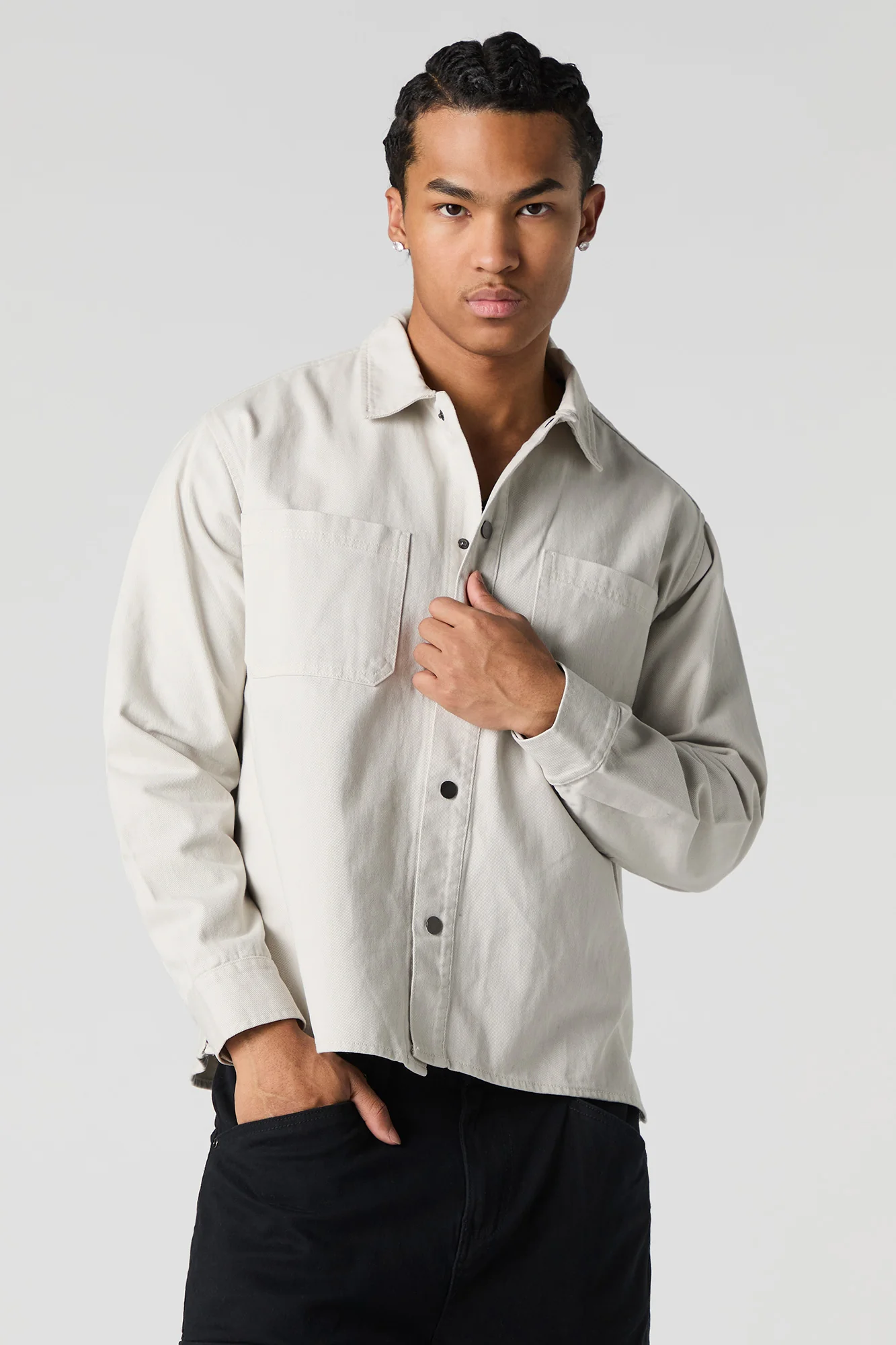 Boxy Denim Trucker Jacket - Image 11