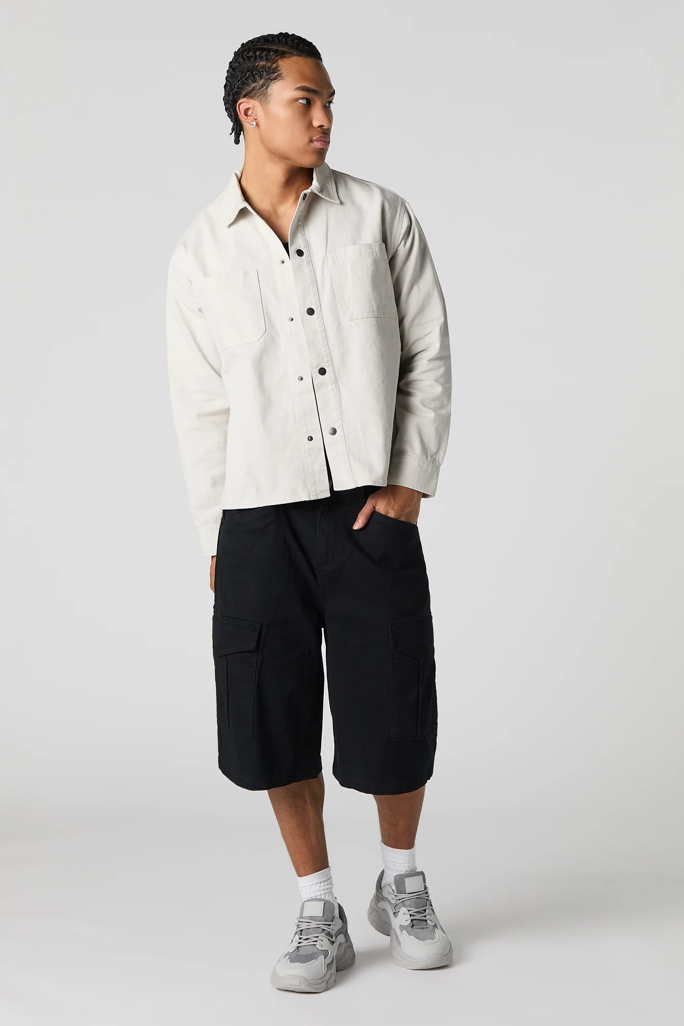 Boxy Denim Trucker Jacket - Image 13
