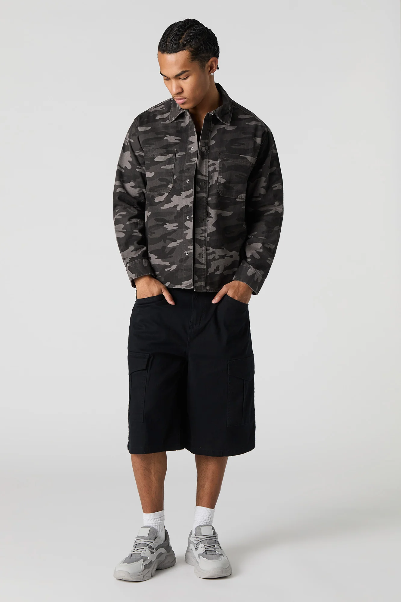 Boxy Denim Trucker Jacket - Image 3