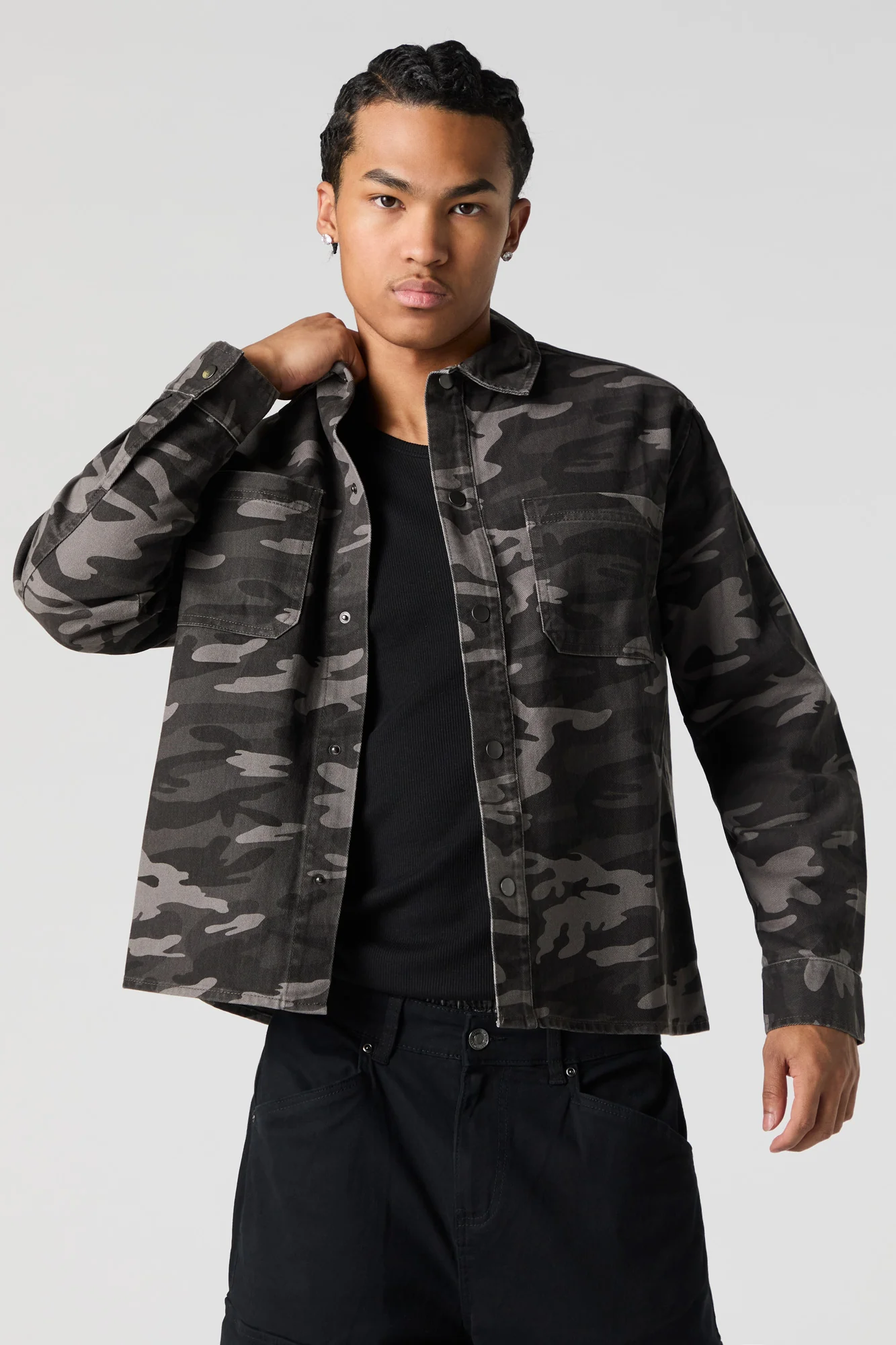 Boxy Denim Trucker Jacket - Image 4