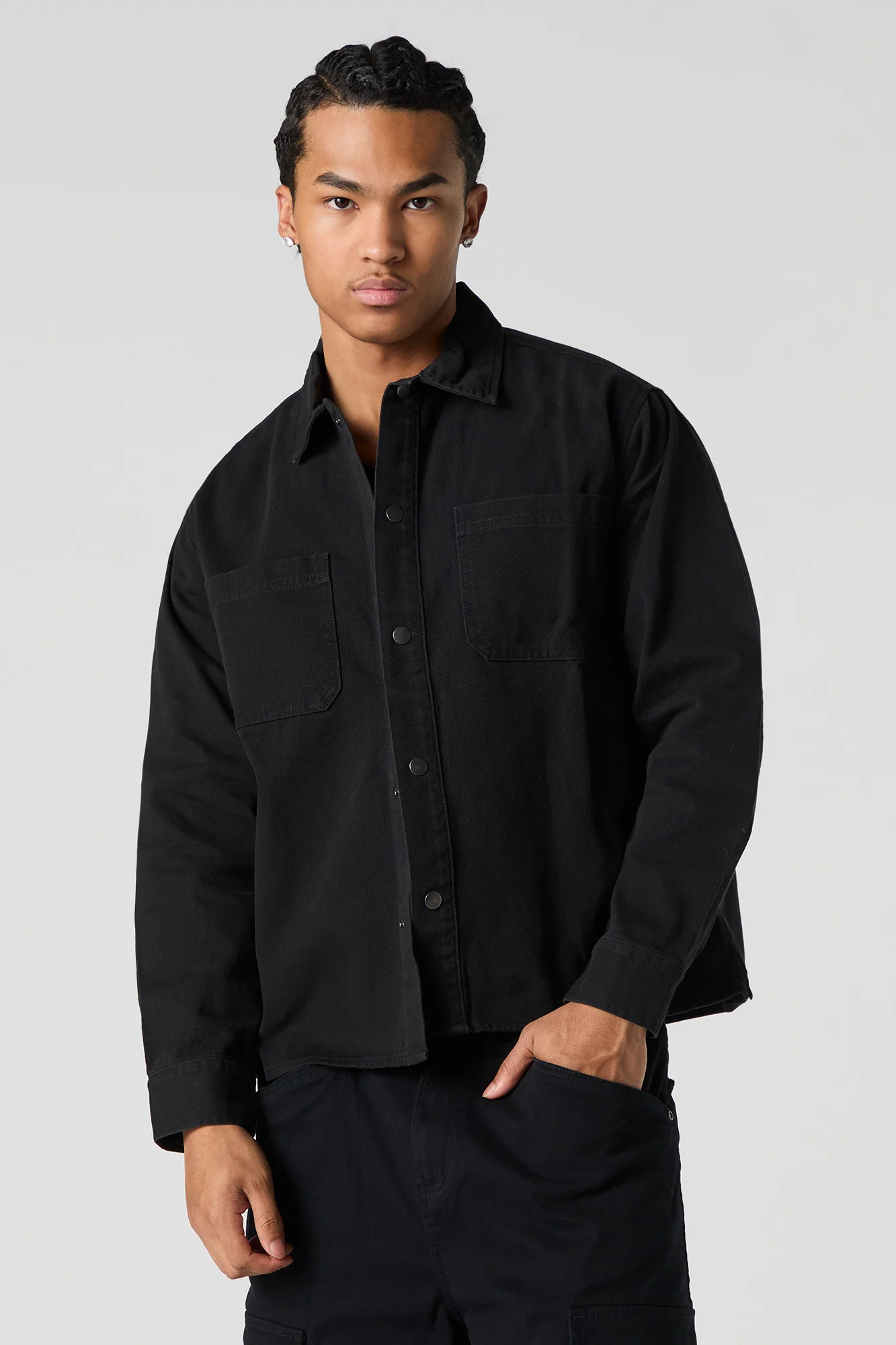 Boxy Denim Trucker Jacket - Image 5
