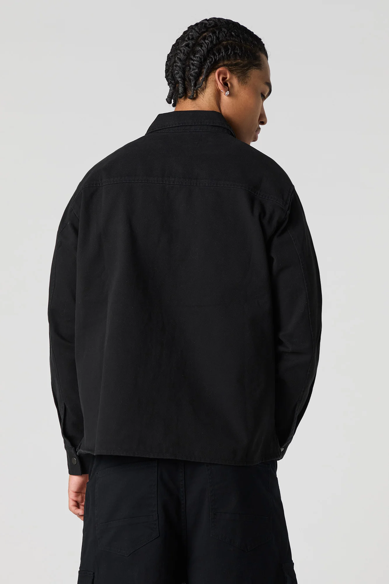 Boxy Denim Trucker Jacket - Image 6