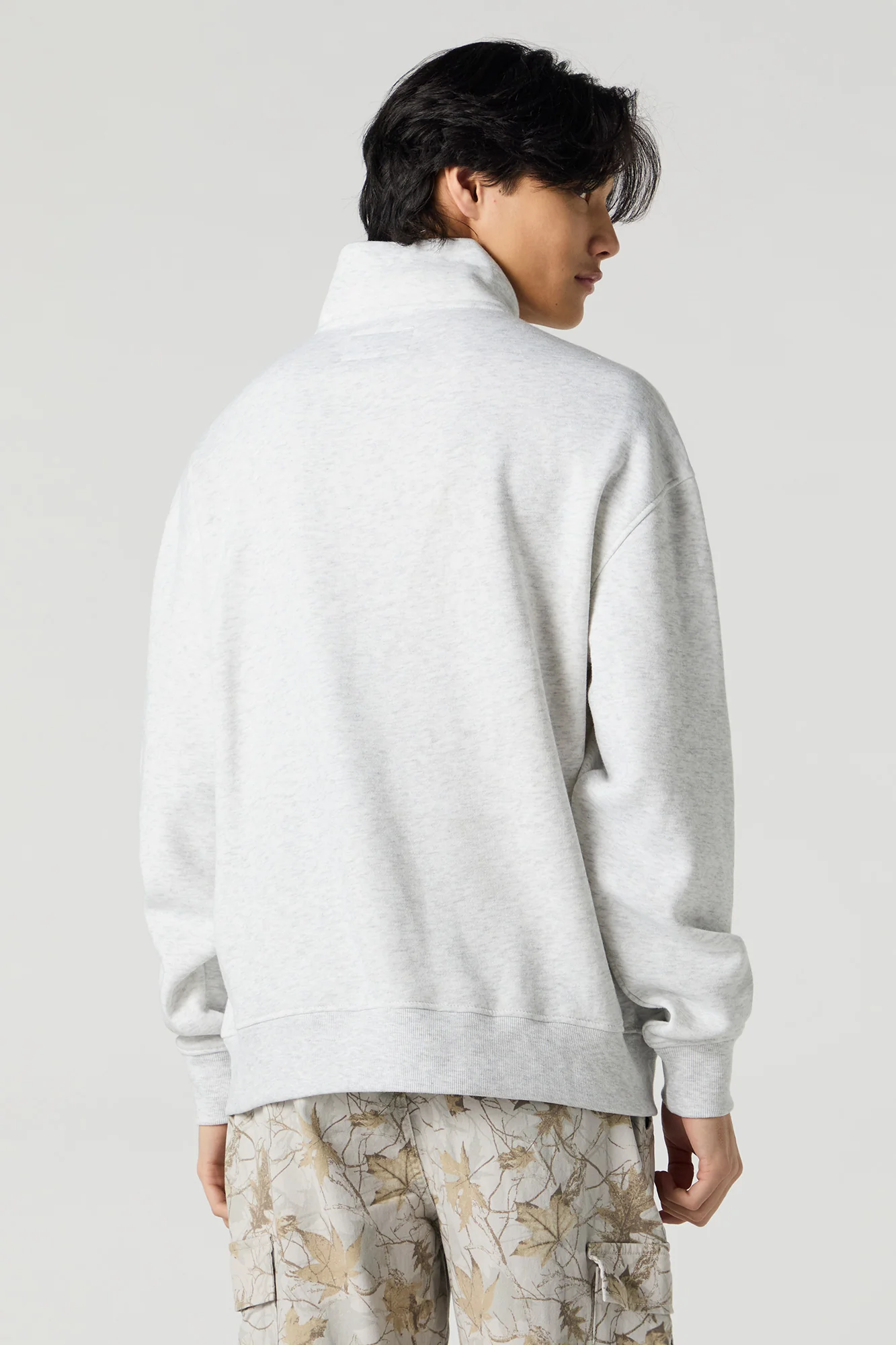 Chandail en molleton avec quart de fermeture à glissière - Image 2