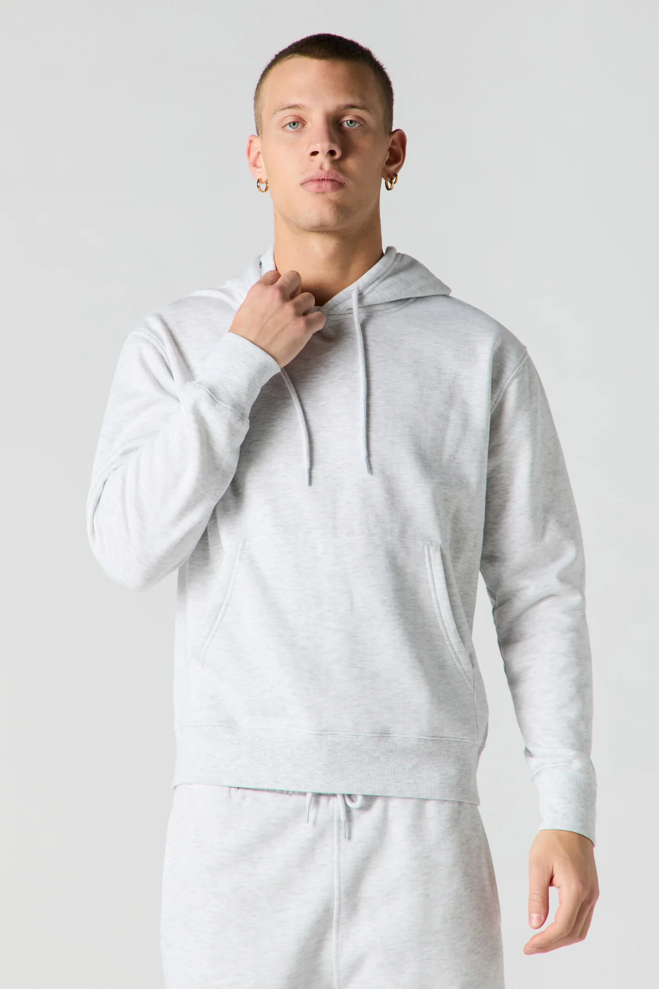 Solid Fleece Hoodie - Image 10
