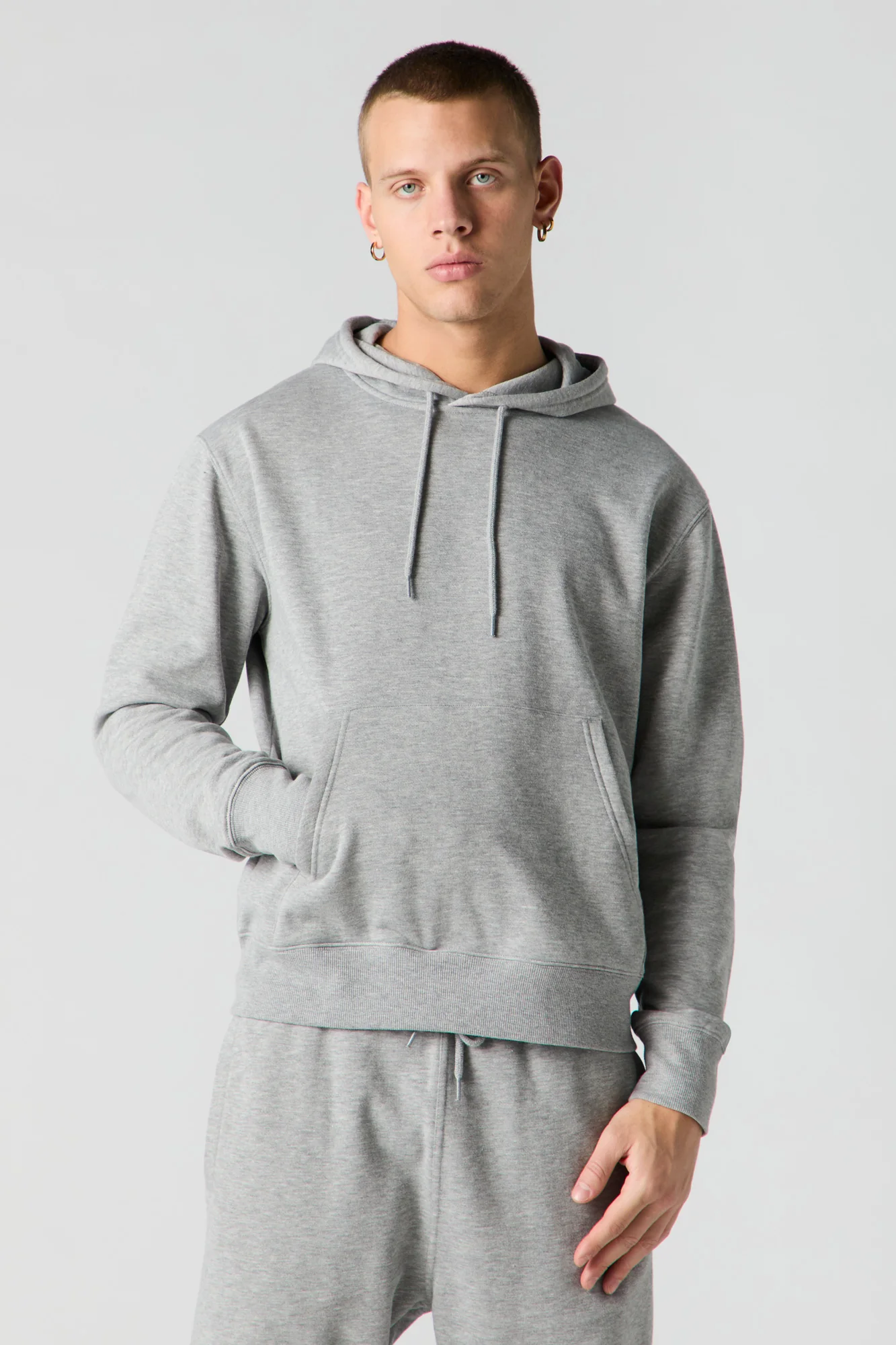 Solid Fleece Hoodie - Image 7