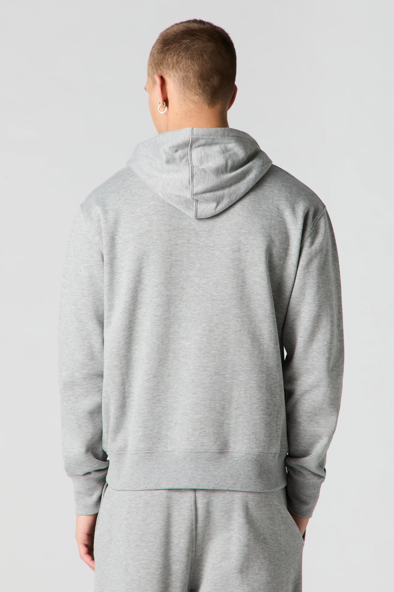Solid Fleece Hoodie - Image 8