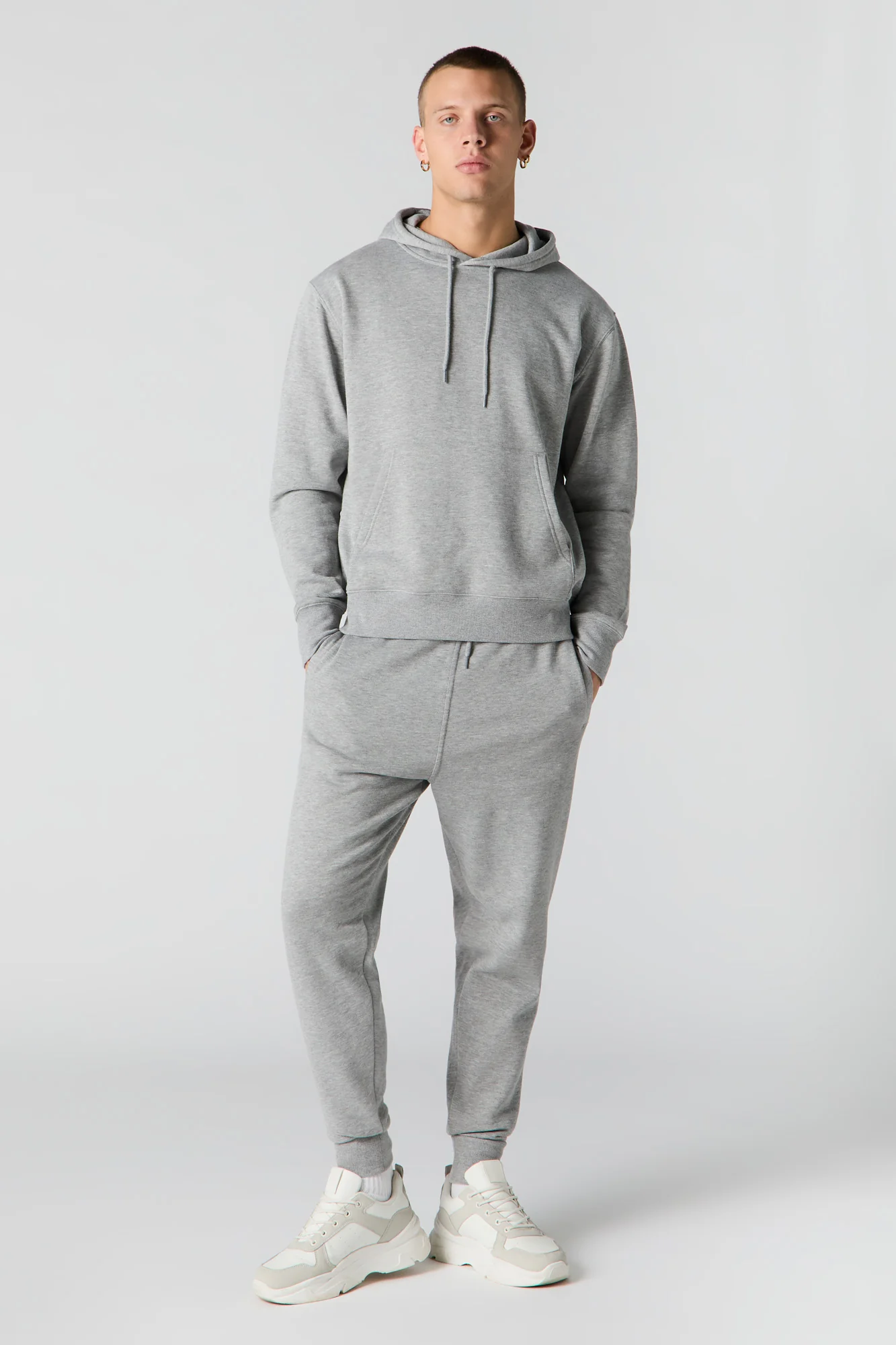 Solid Fleece Hoodie - Image 9