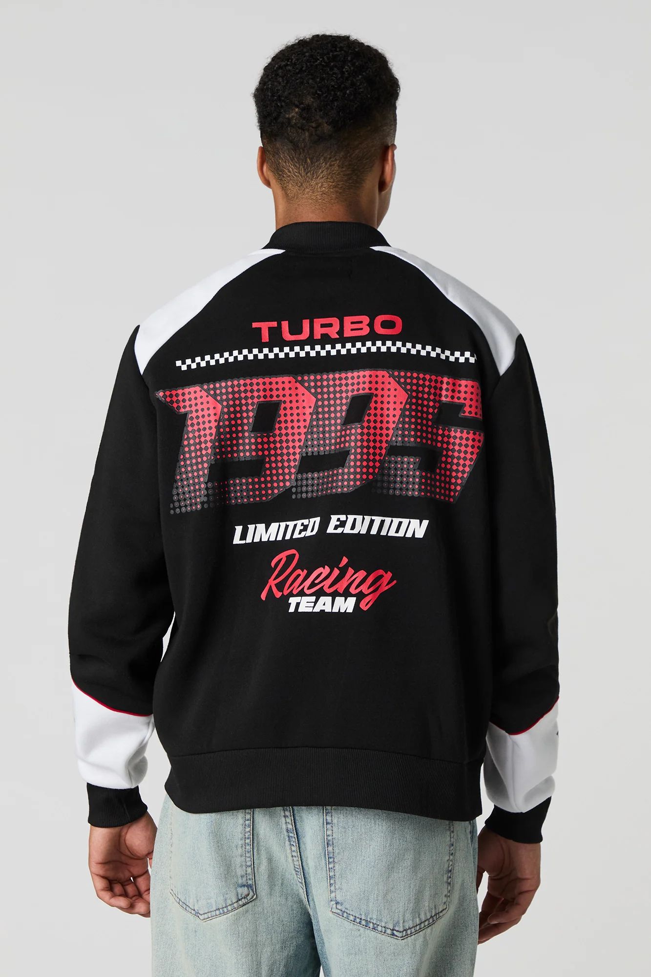 1995 HD Print Fleece Racing Jacket - Image 2
