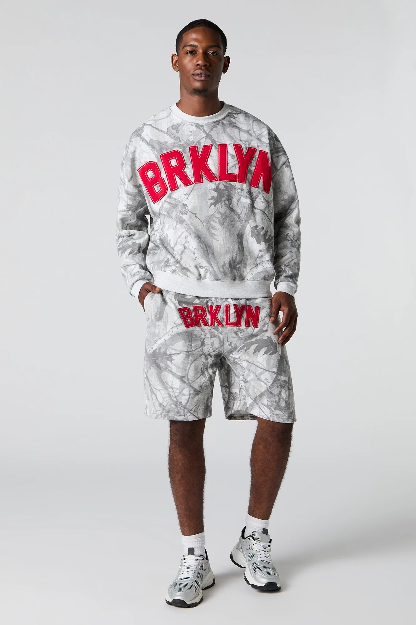 Camo Patch Boxy Fleece Sweatshirt - Image 6