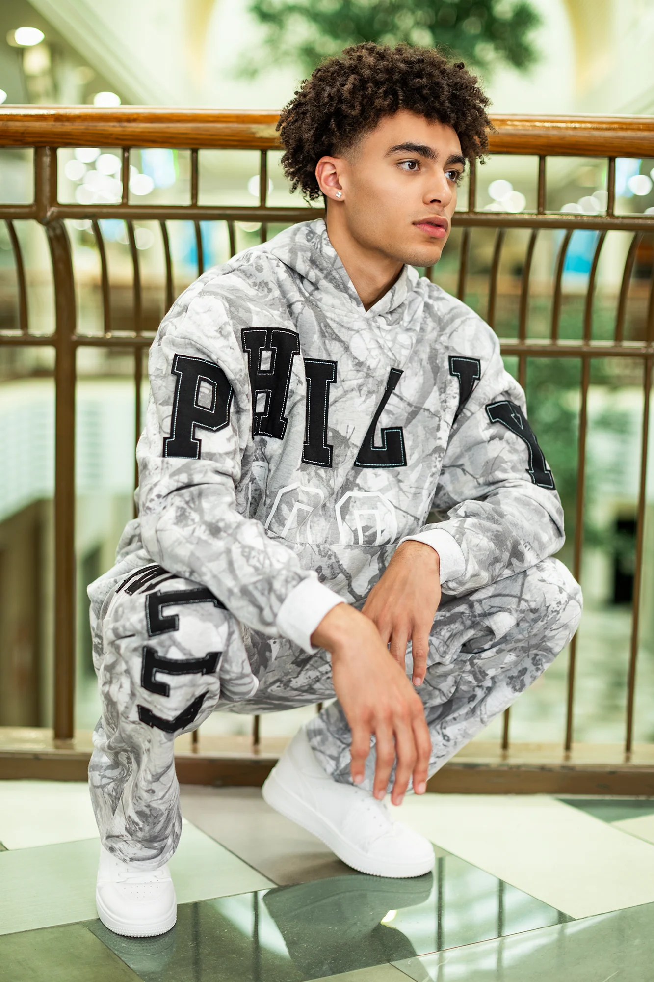 Camo Patch Boxy Fleece Hoodie - Image 10