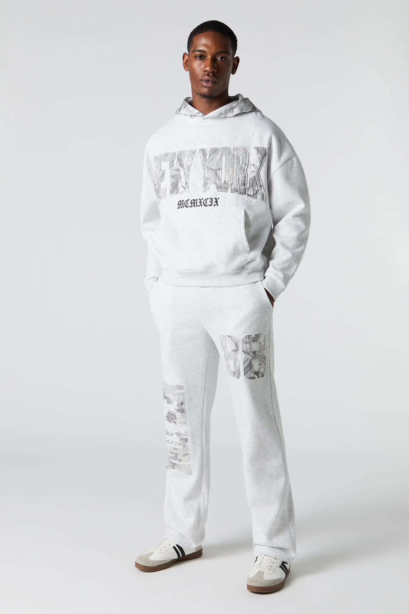 Camo Patch Boxy Fleece Hoodie - Image 3