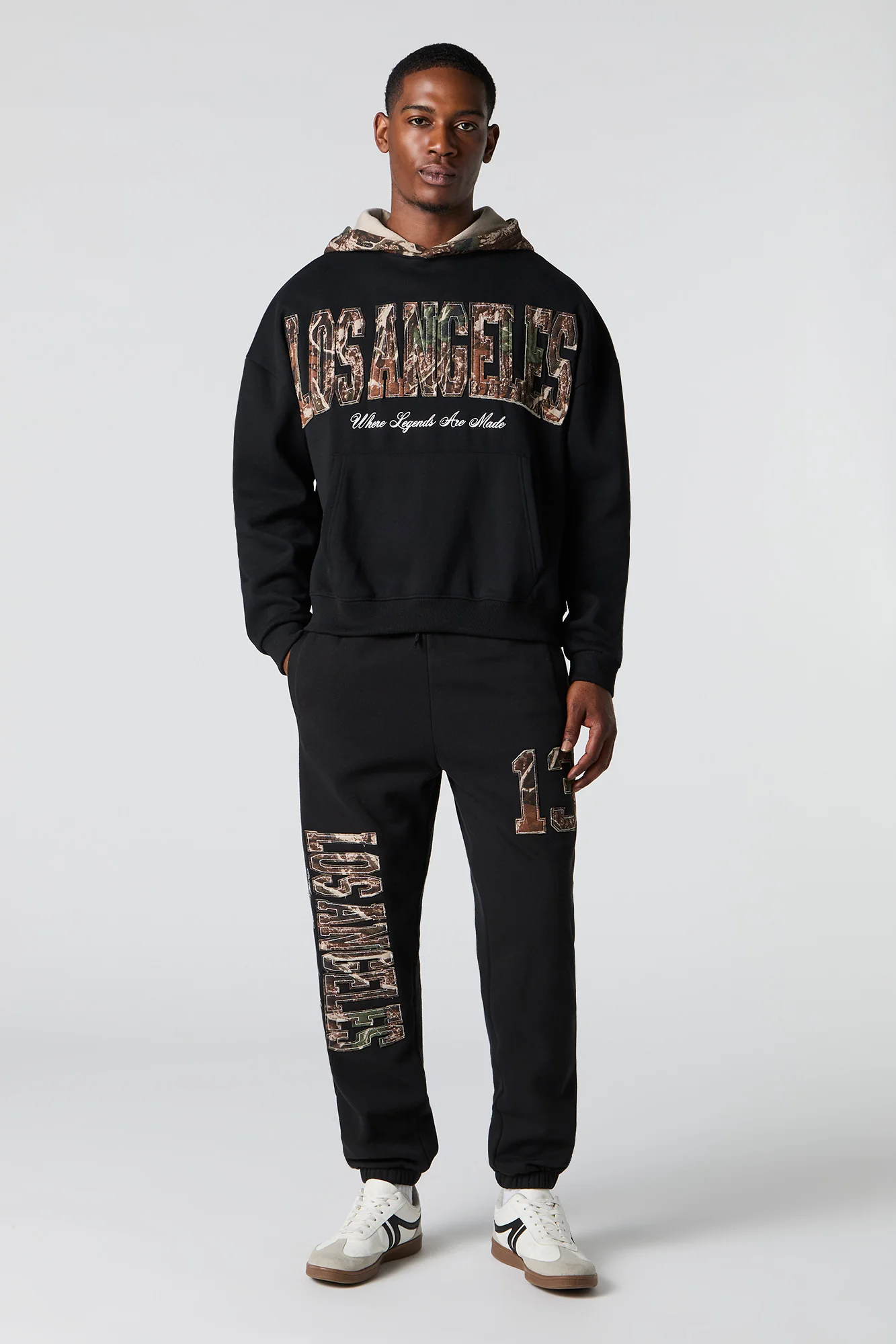 Camo Patch Boxy Fleece Hoodie - Image 6