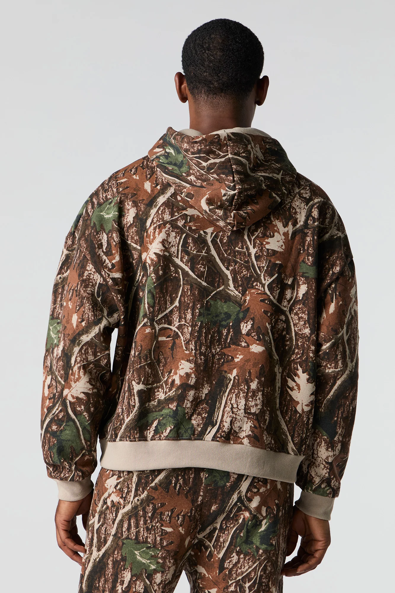Camo Patch Boxy Fleece Hoodie - Image 8
