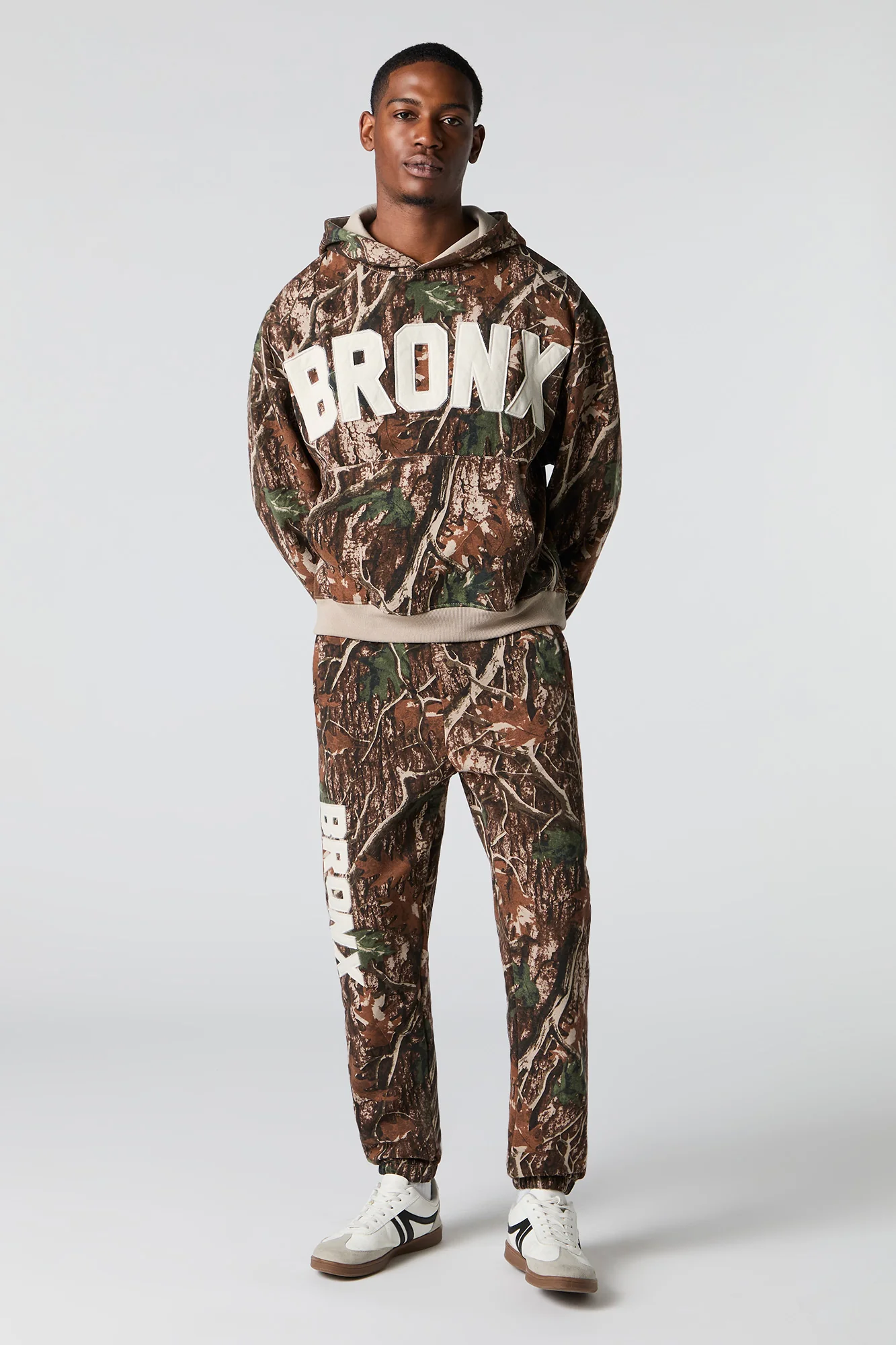 Camo Patch Boxy Fleece Hoodie - Image 9