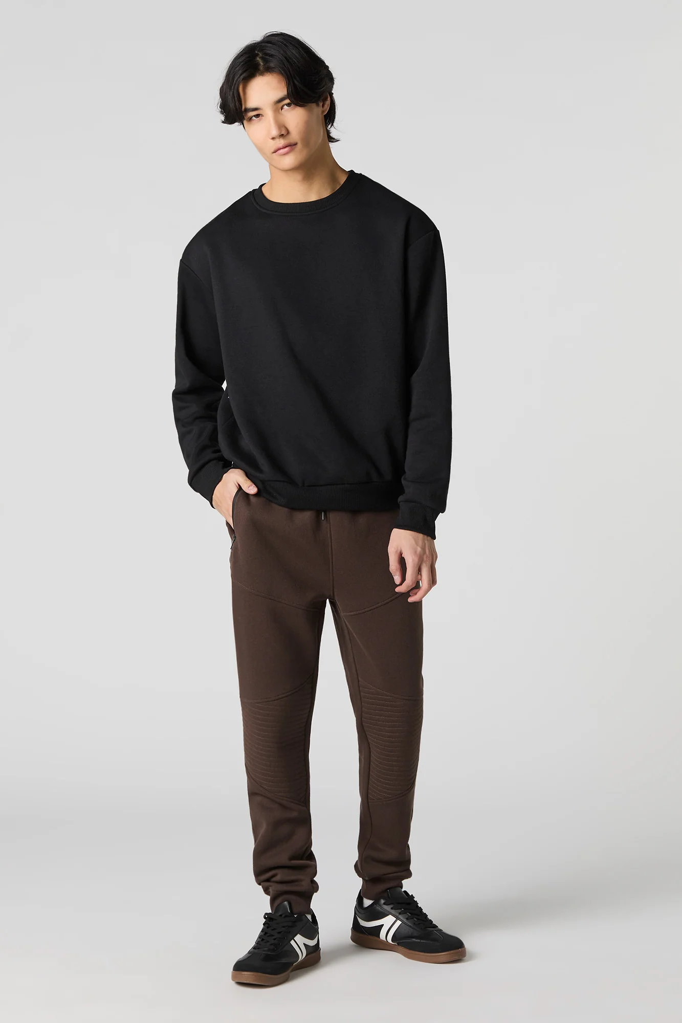 Jogger de style moto en molleton - Image 11