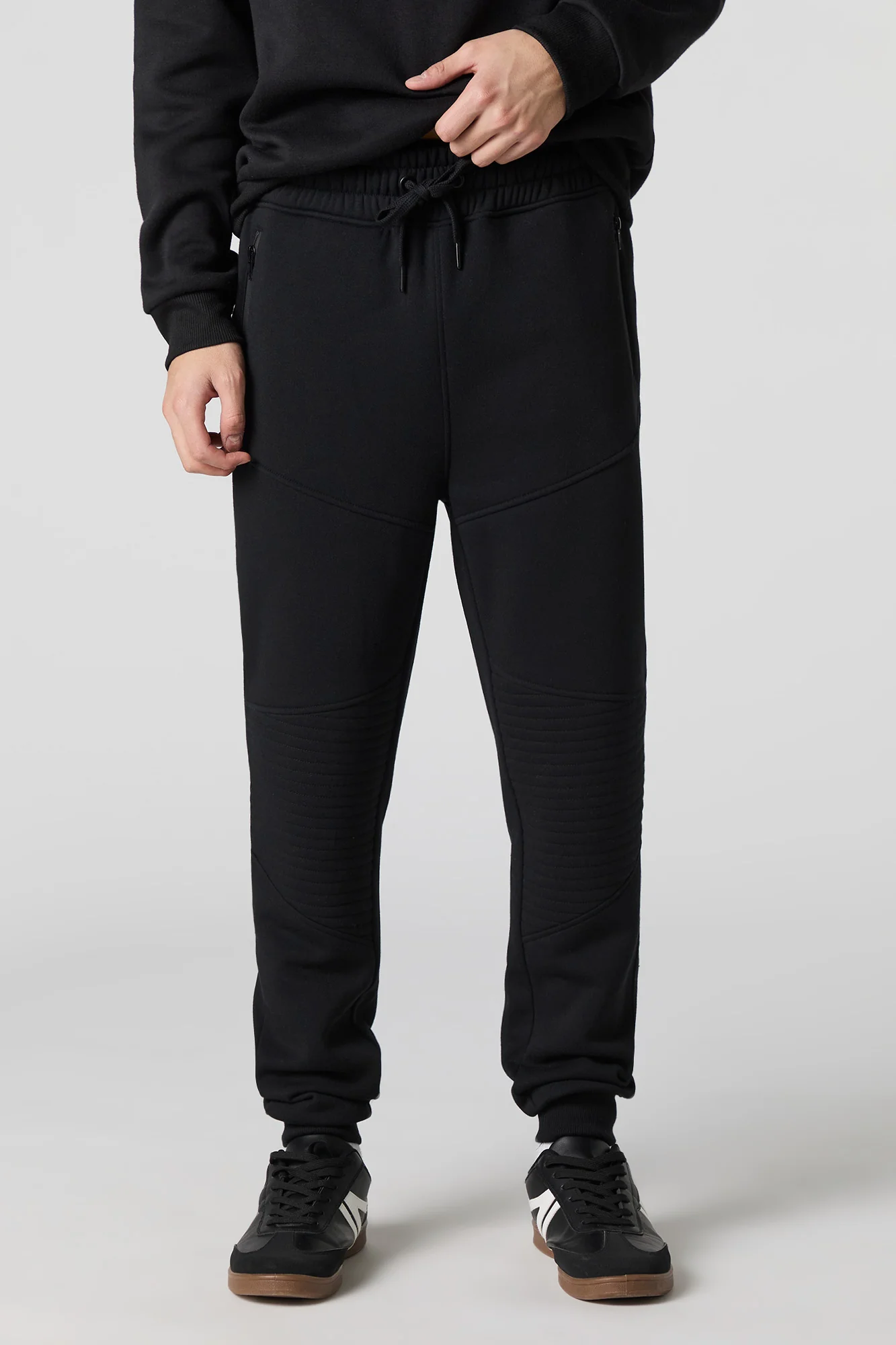 Jogger de style moto en molleton - Image 7