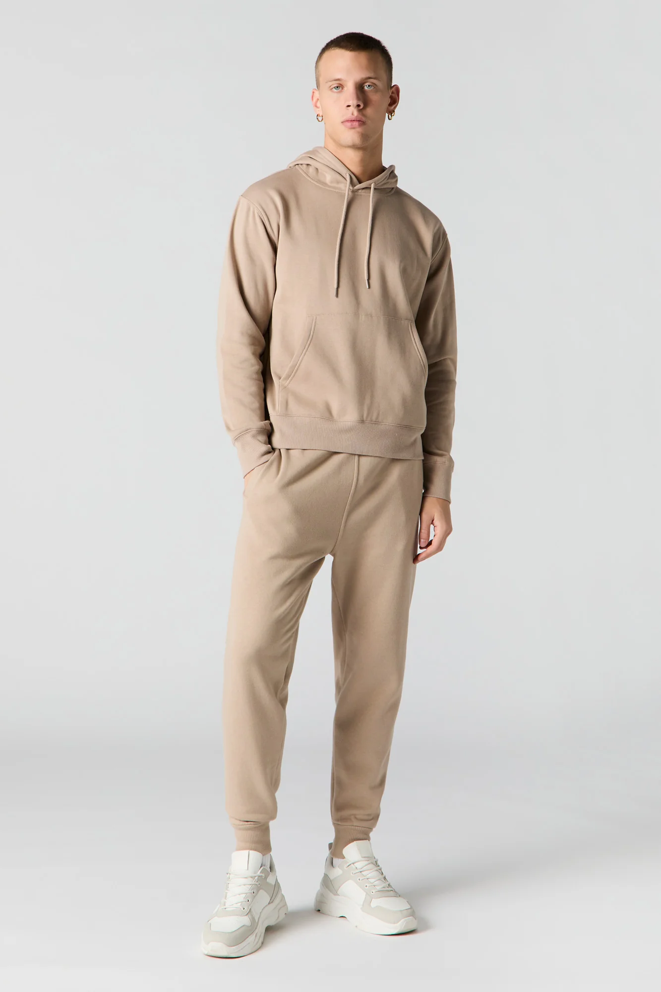 Jogger en molleton uni - Image 2