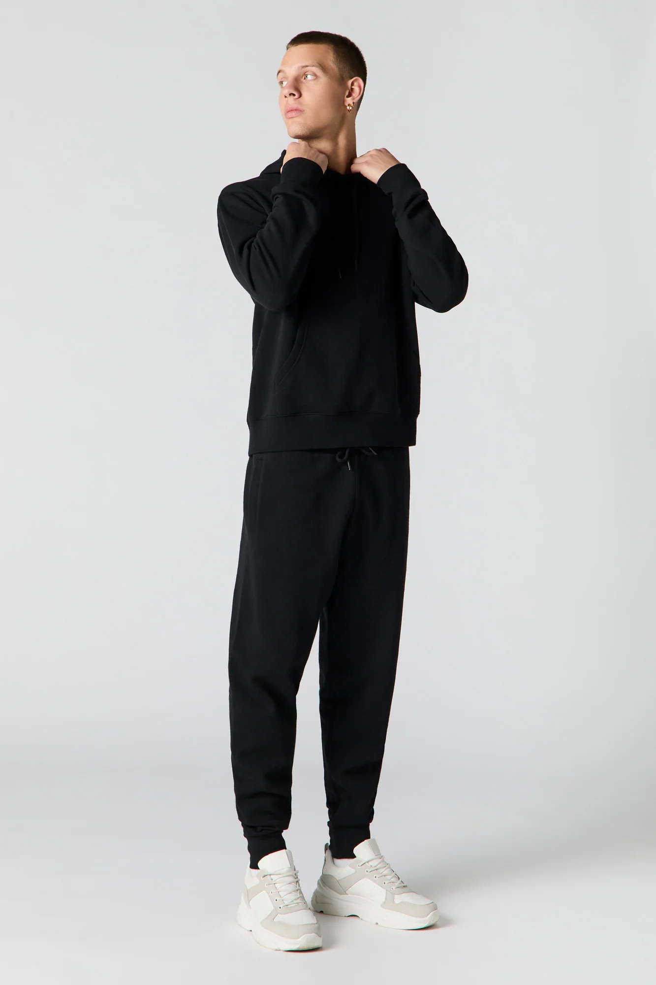 Jogger en molleton uni - Image 8