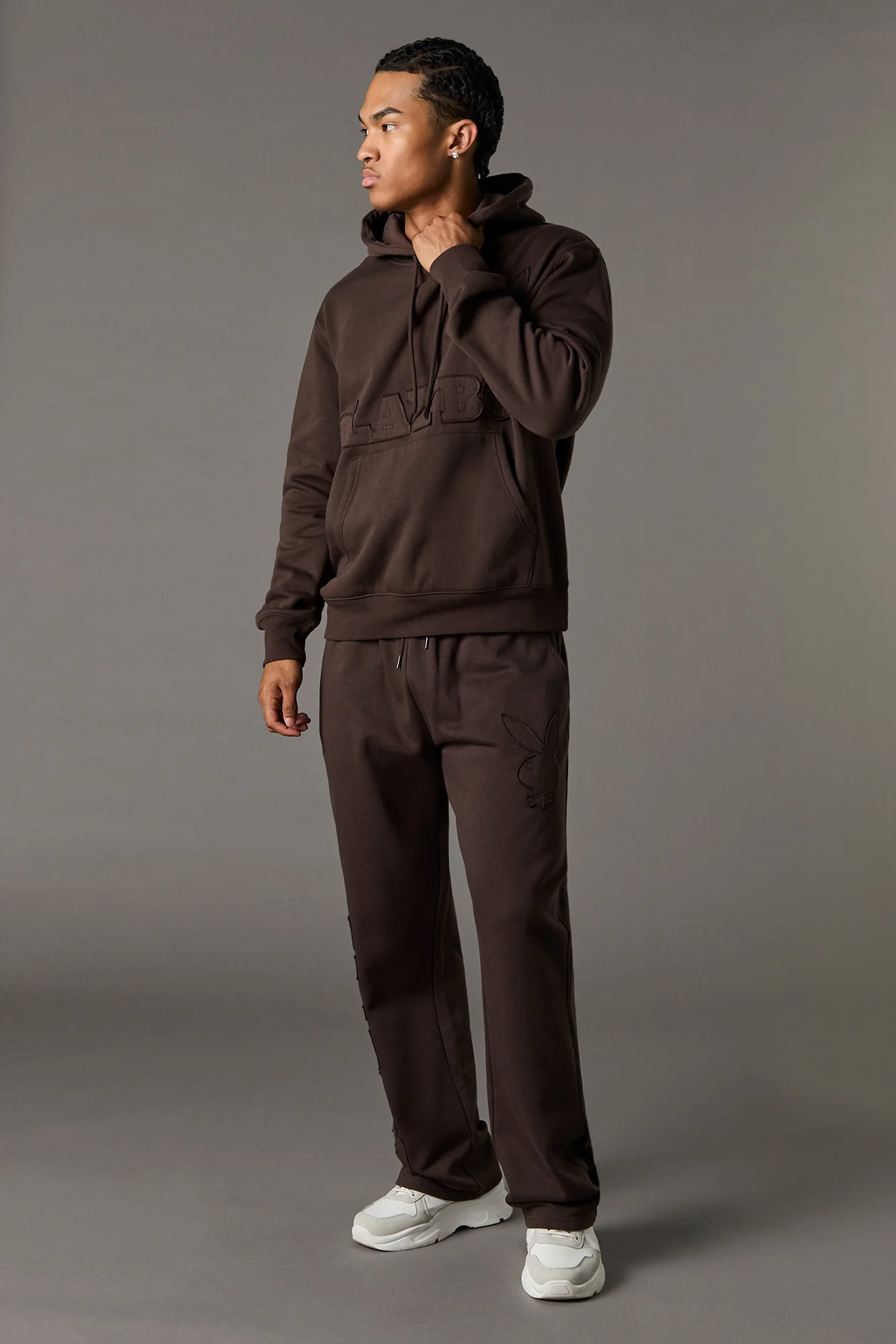 Pantalon d'entraînement en molleton avec empiècement Playboy - Image 5
