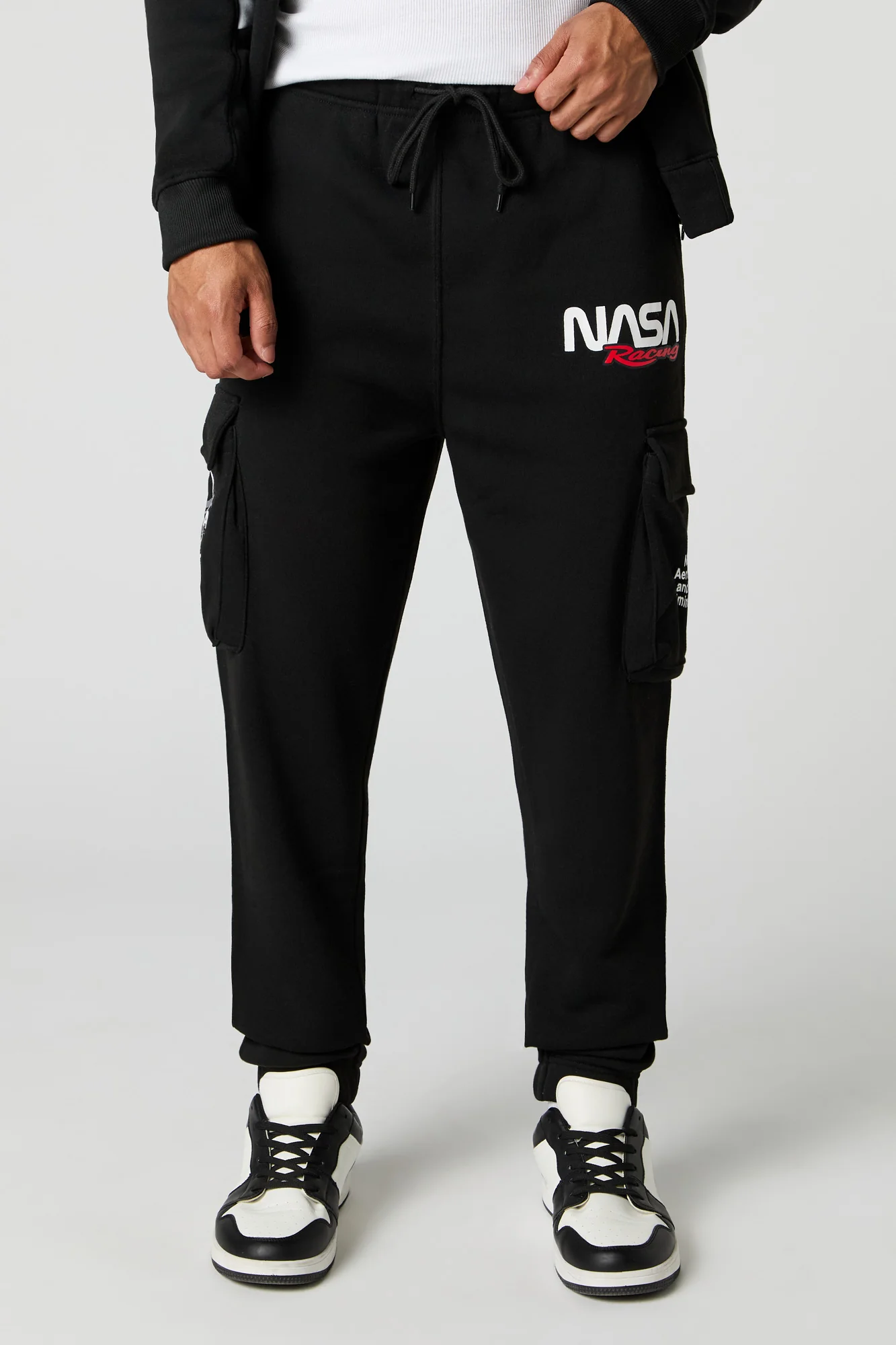 NASA HD Print Fleece Cargo Jogger - Image 5