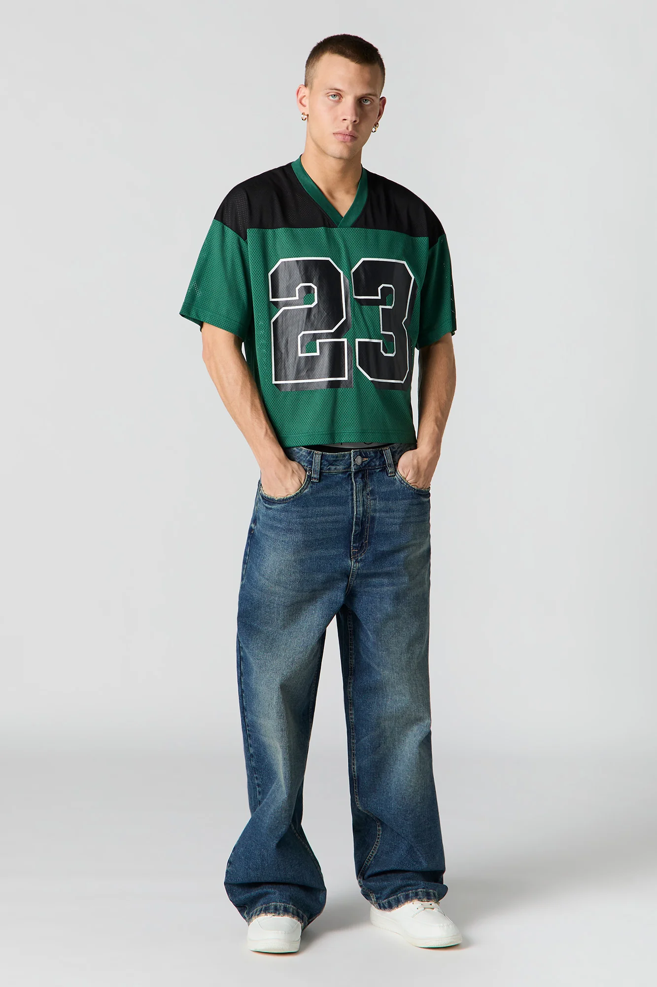 Jersey de football carré en filet imprimé - Image 3