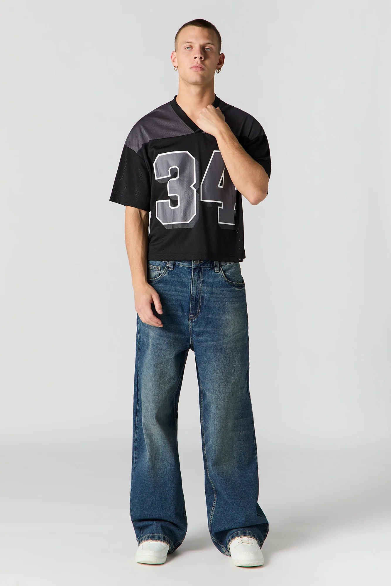 Jersey de football carré en filet imprimé - Image 6