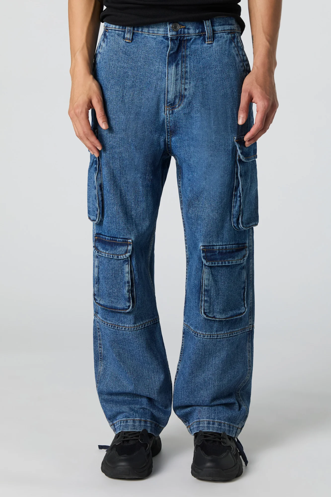 Multi Pocket Baggy Cargo Jean