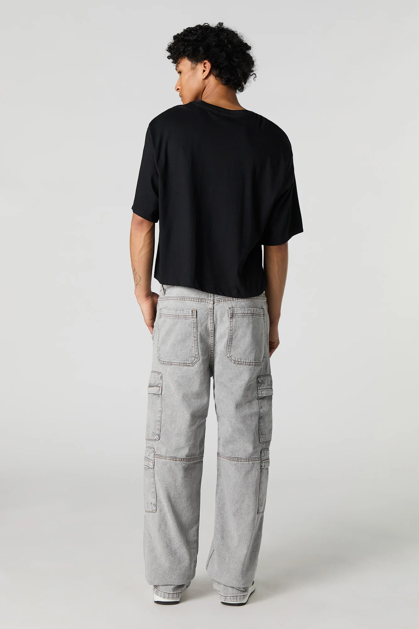 Baggy Wide Leg Cargo Jean - Image 3