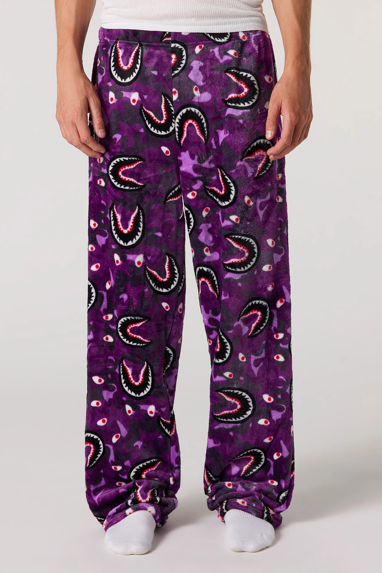 Printed Plush Pajama Pant