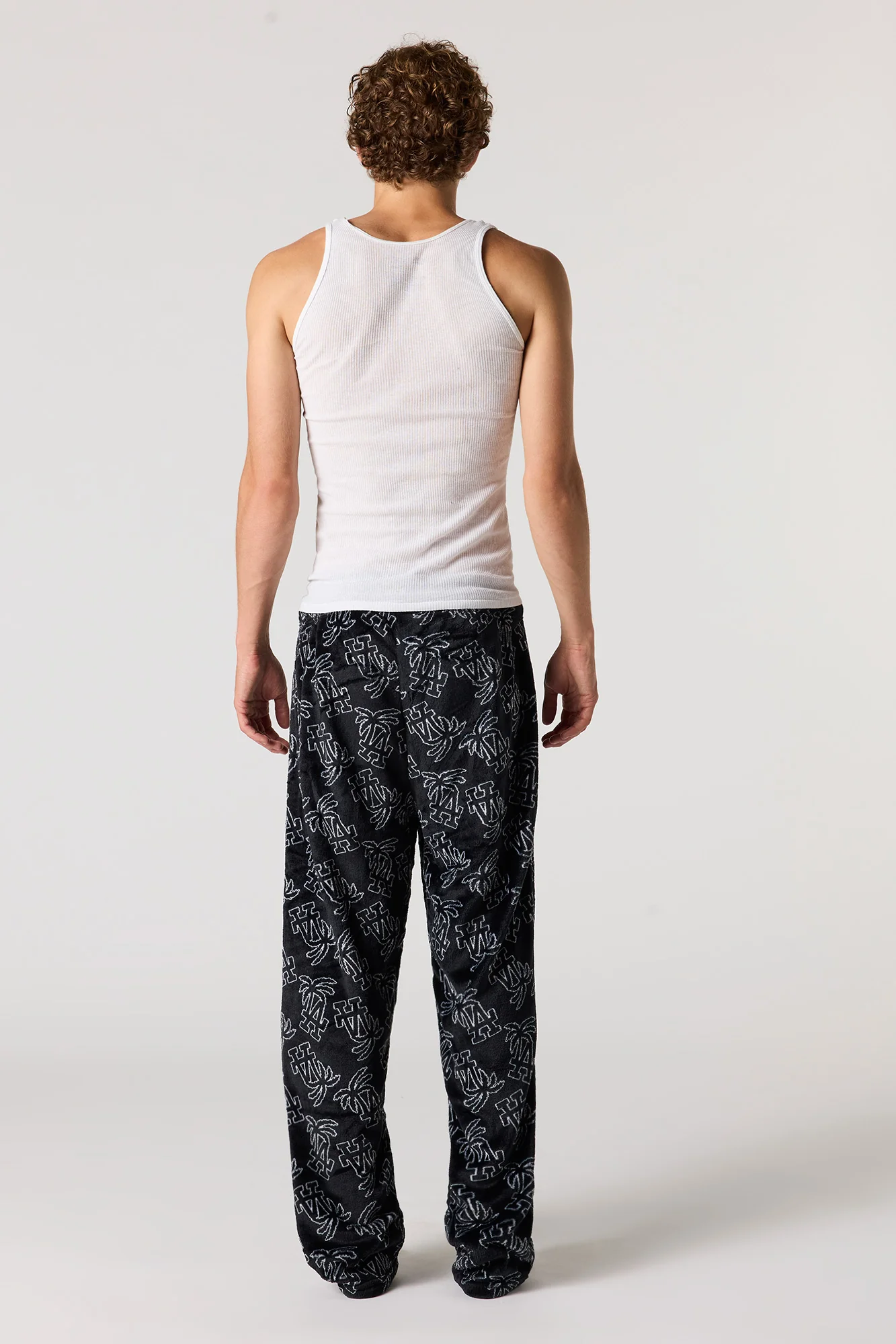 Printed Plush Pajama Pant - Image 12