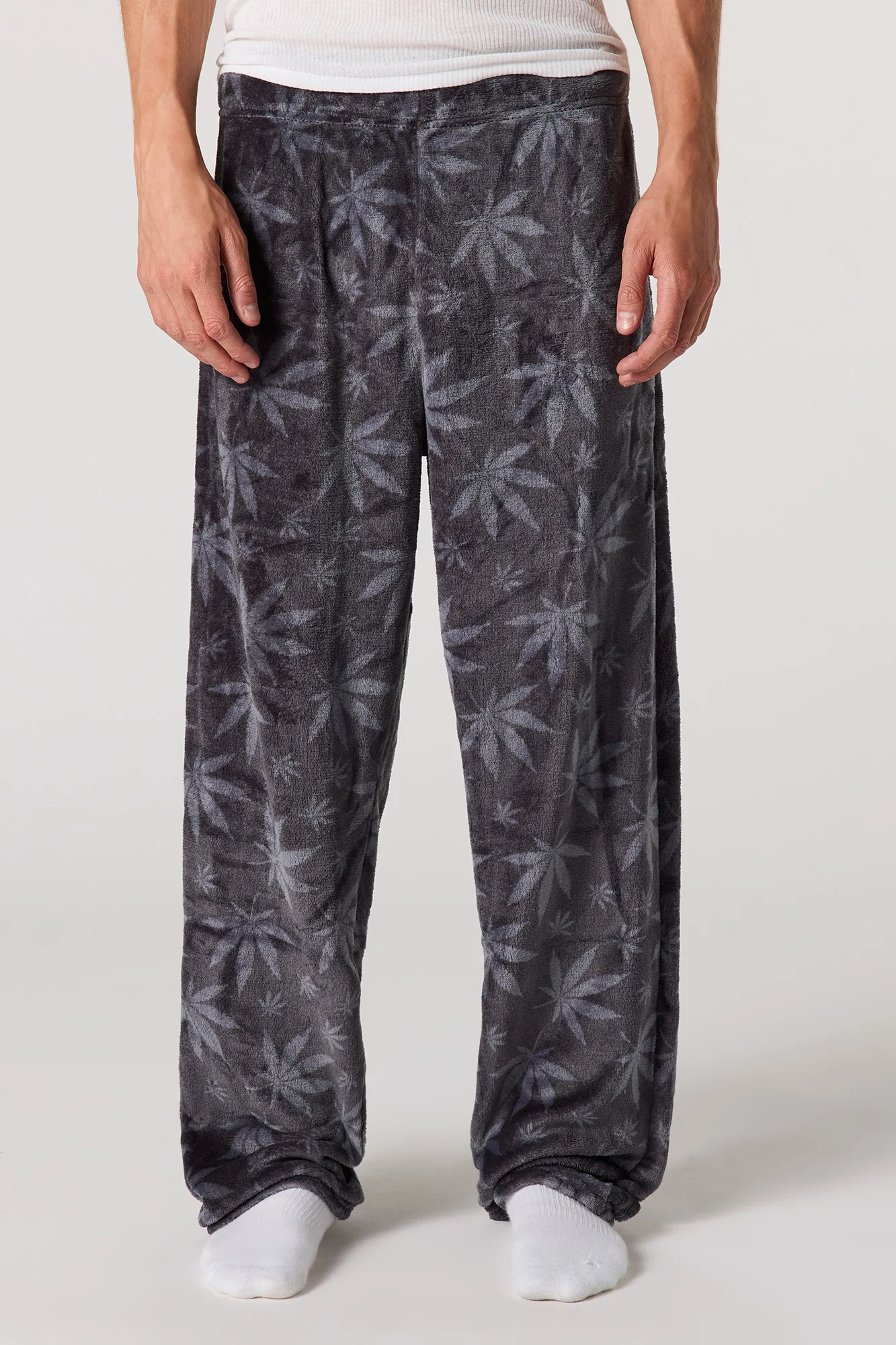 Printed Plush Pajama Pant - Image 13