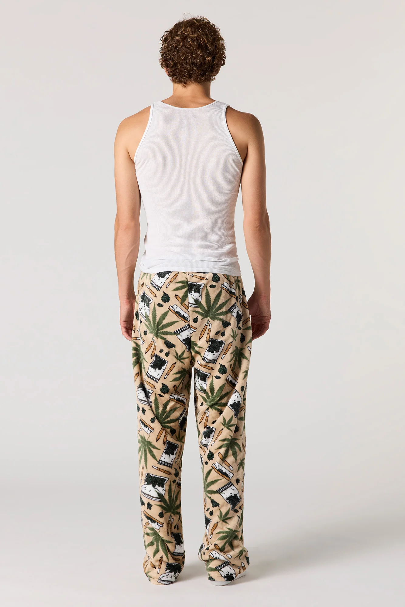 Printed Plush Pajama Pant - Image 21
