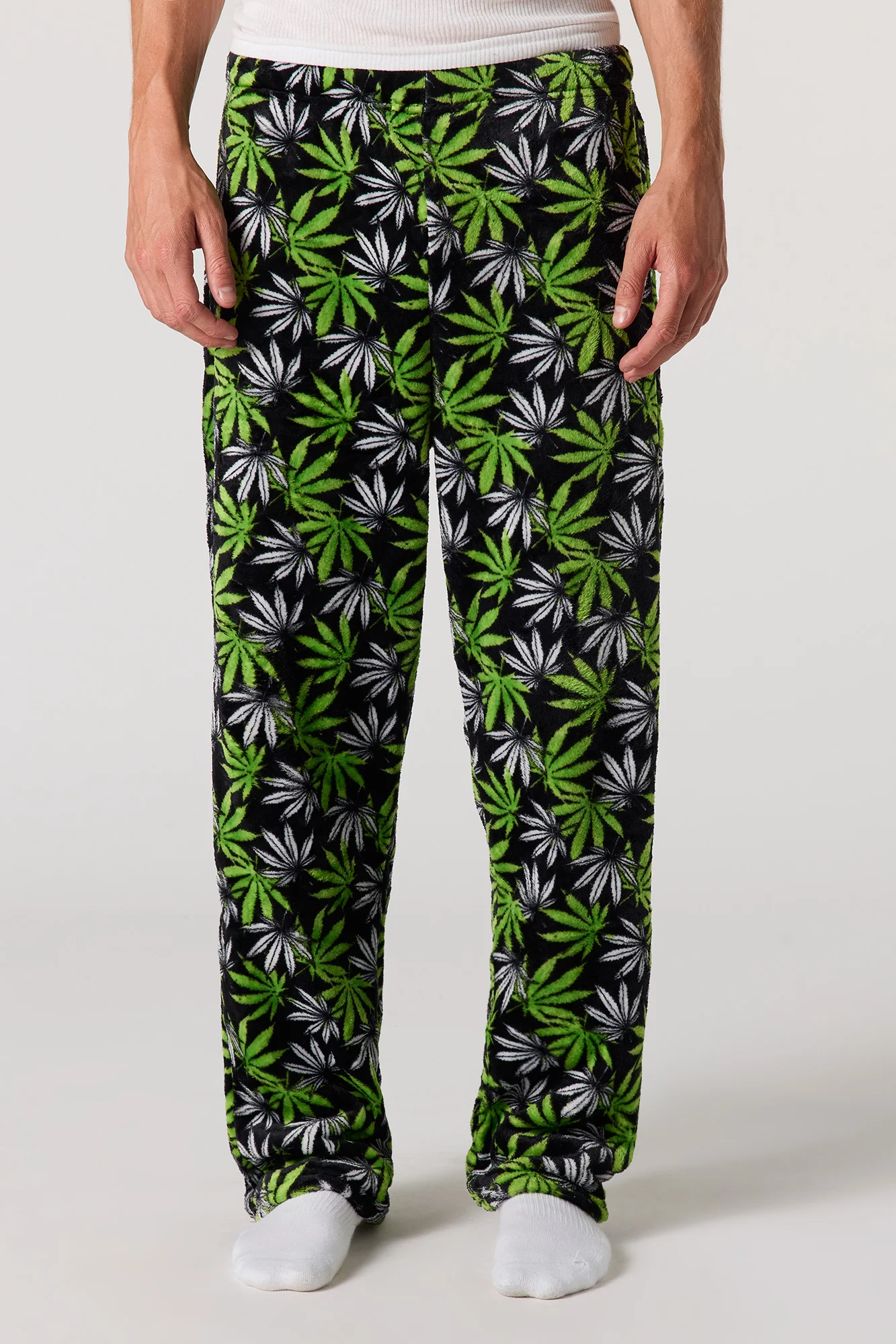 Printed Plush Pajama Pant - Image 4