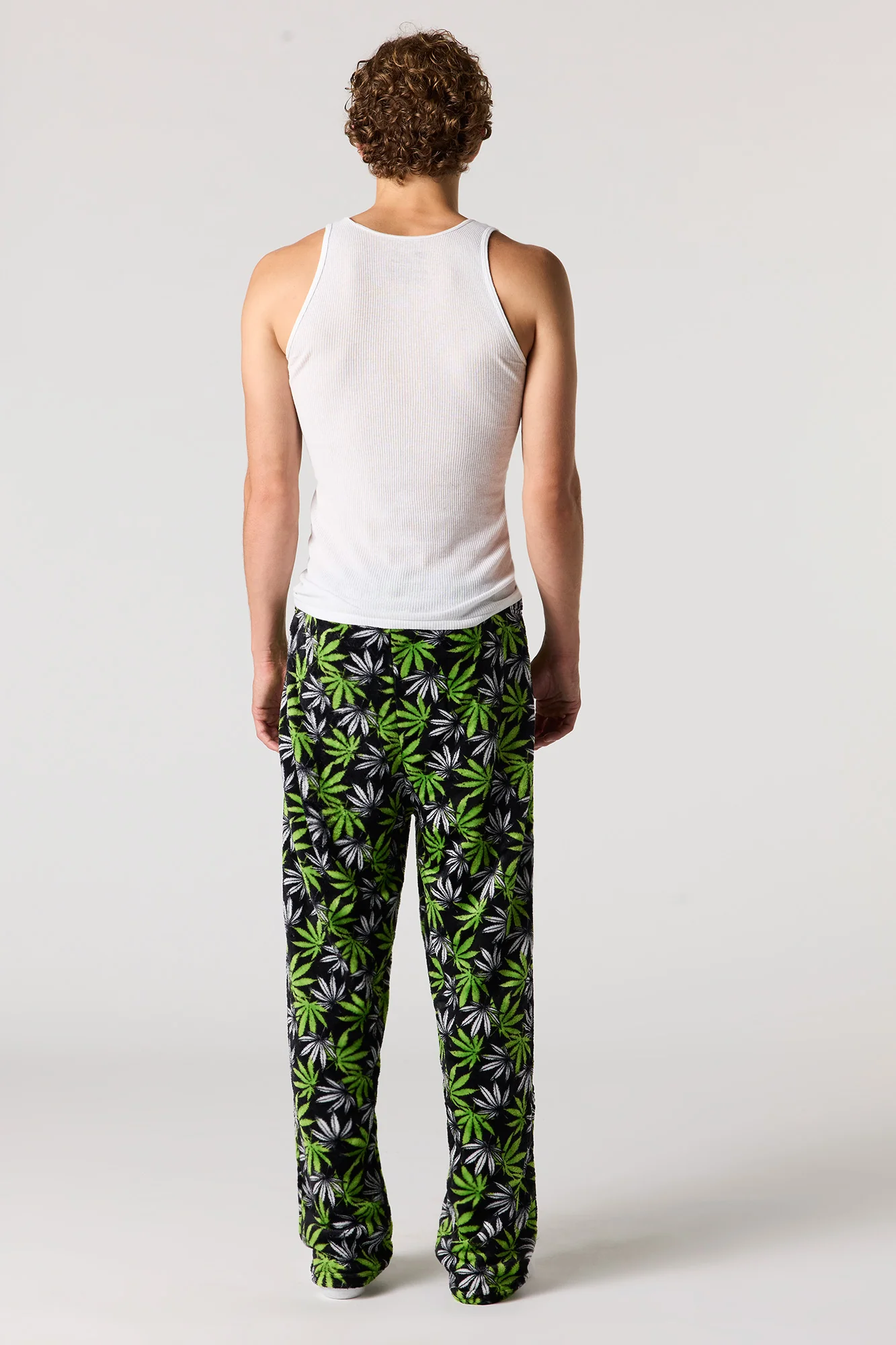 Printed Plush Pajama Pant - Image 6
