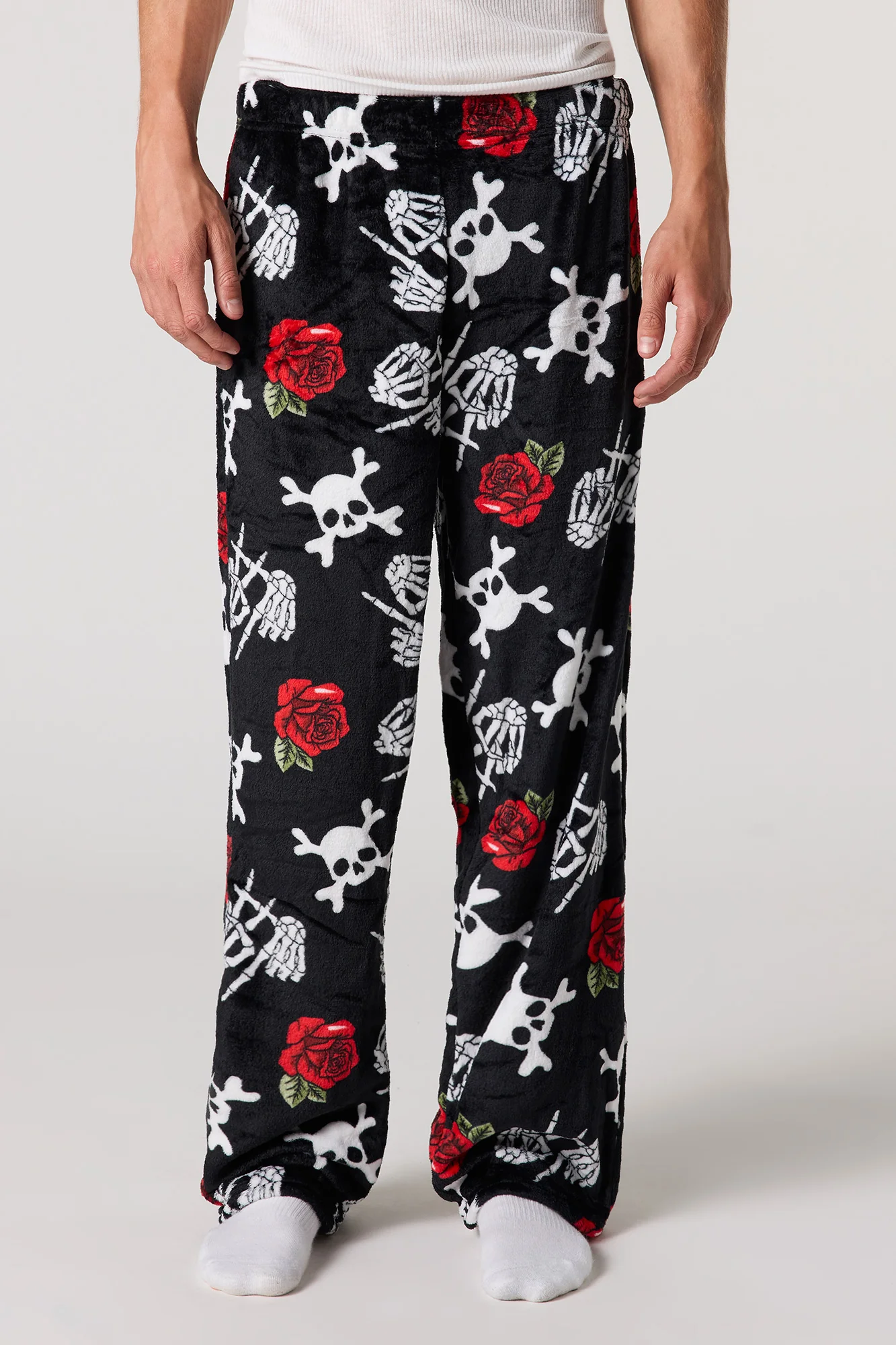 Printed Plush Pajama Pant - Image 7