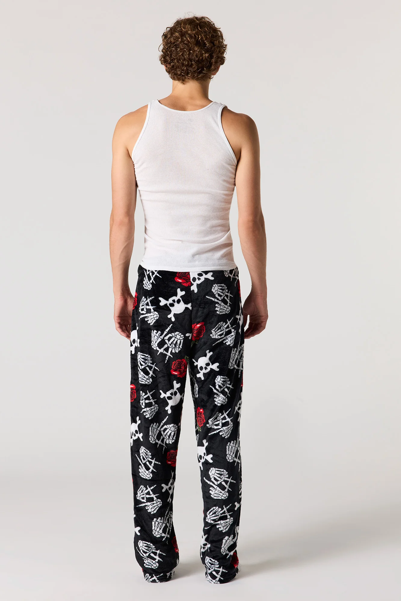 Printed Plush Pajama Pant - Image 9