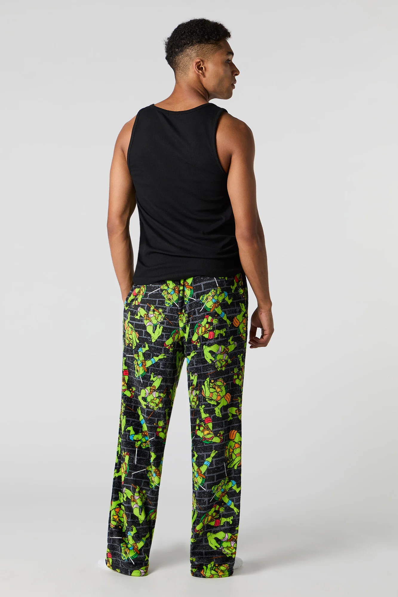 Icon Print Plush Pajama Pant - Image 12