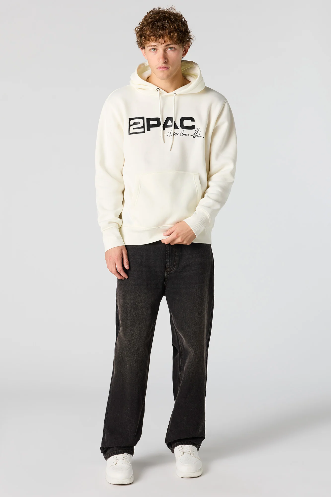 2Pac Graphic Fleece Hoodie - Image 3