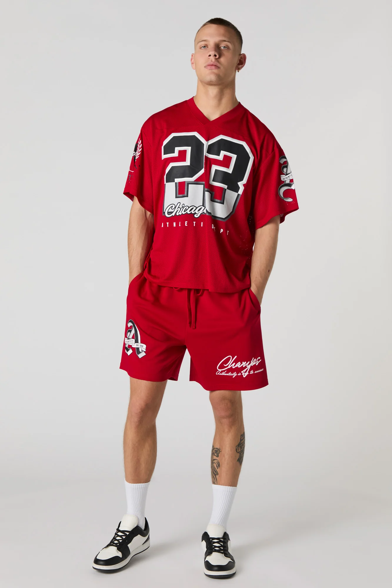 Jersey de football en filet à imprimé City - Image 6