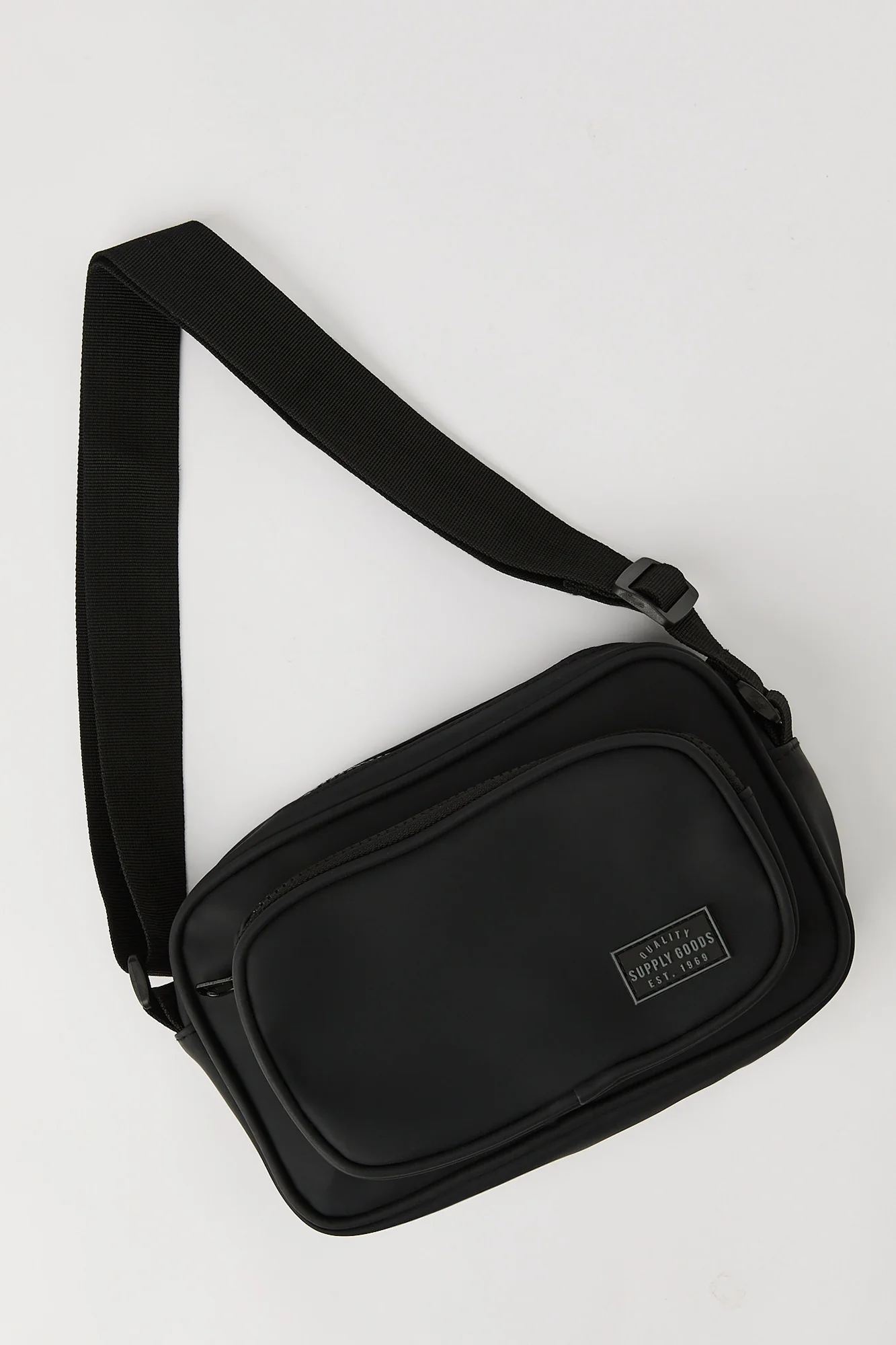 Faux Leather Crossbody Bag