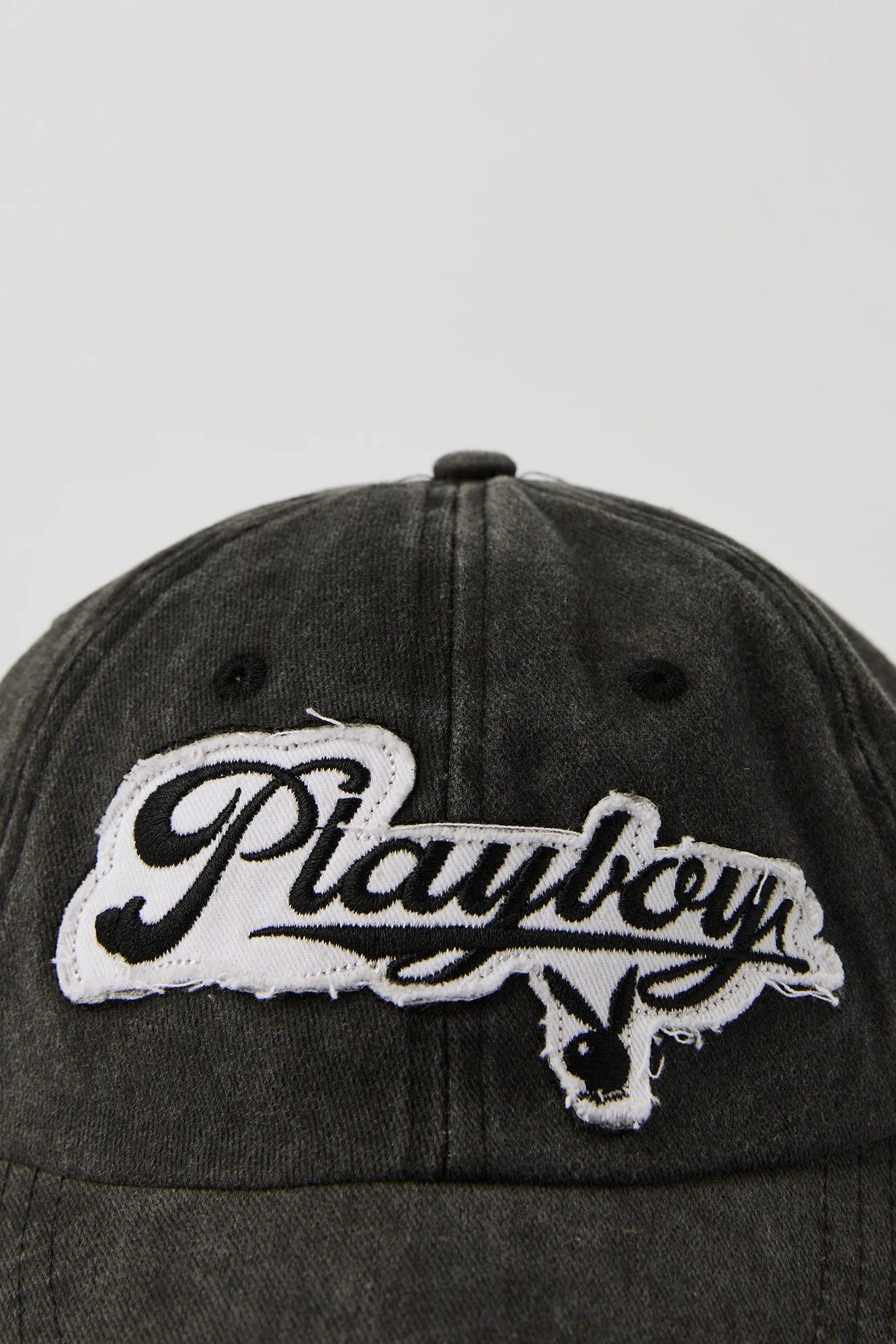Casquette de base-ball à applique Playboy à effet d'usure - Image 8