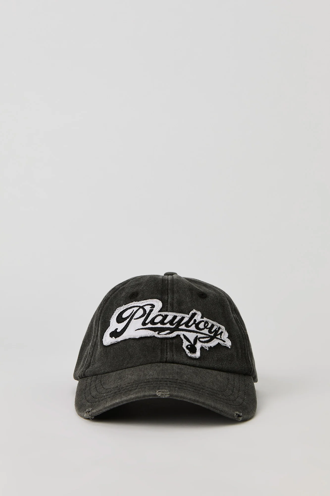 Distressed Playboy Patch Baseball Hat - Image 5