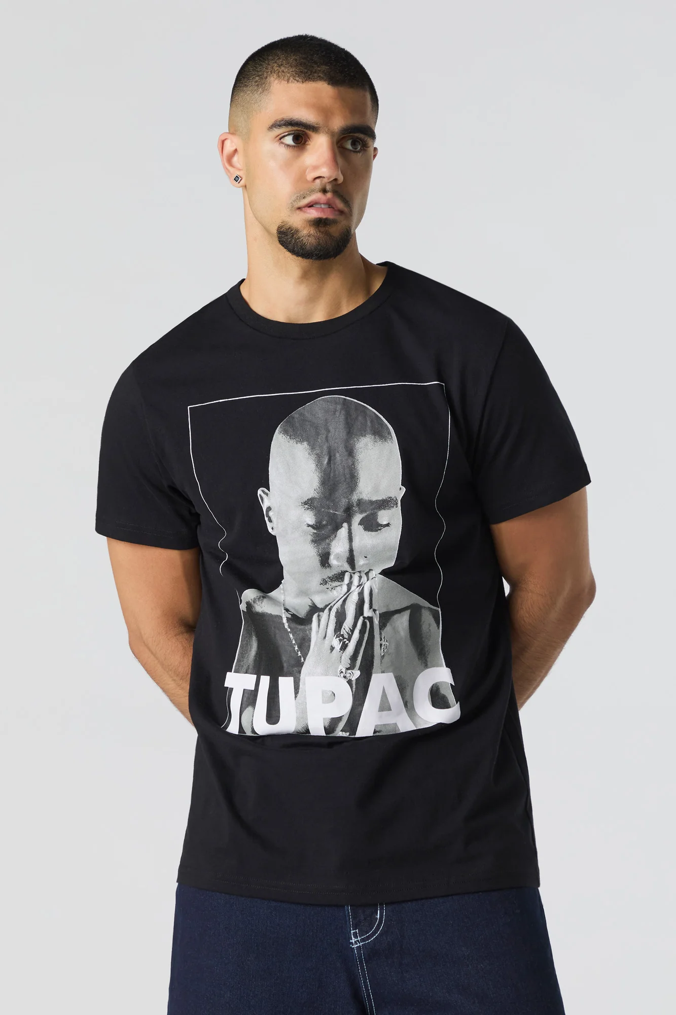 T-shirt à imprimé Tupac