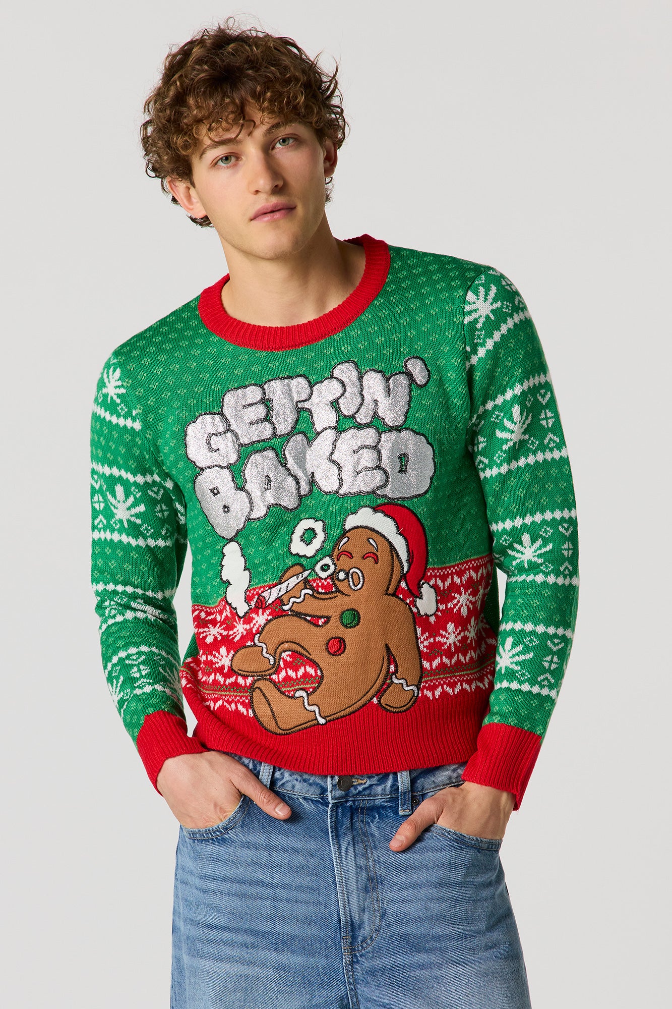 Gingerbread Baked Christmas Sweater - Image 2