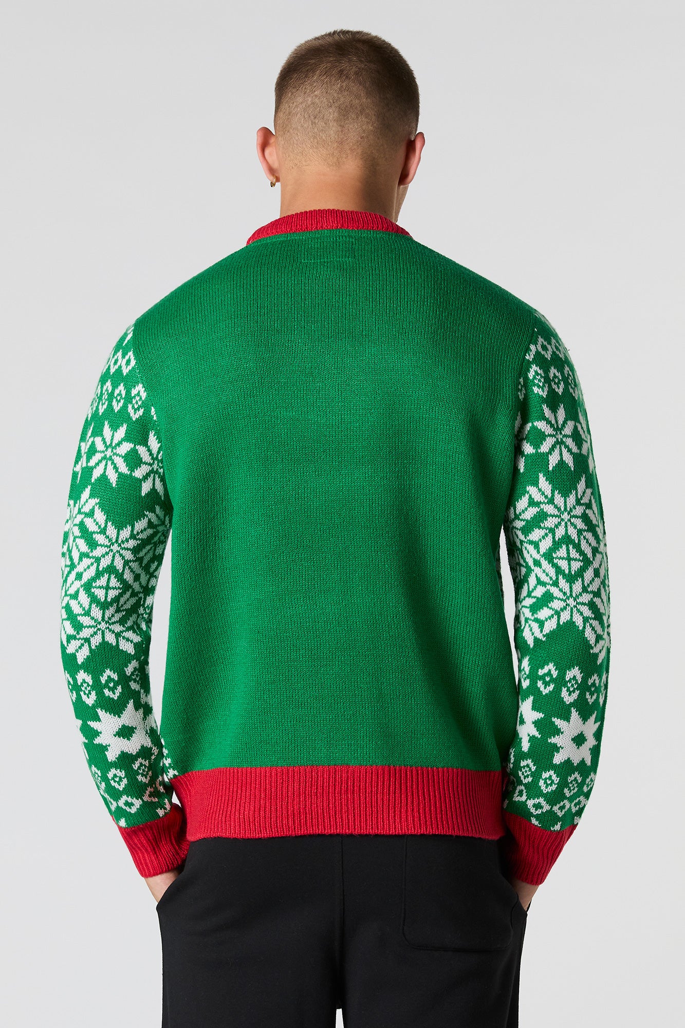 Furry Reindeer Christmas Sweater - Image 2