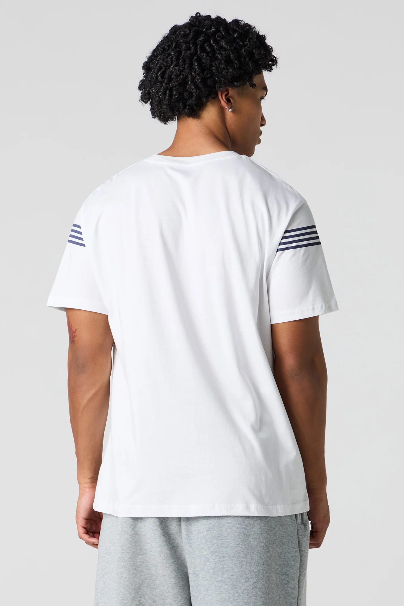 T-shirt partiellement rayé - Image 9
